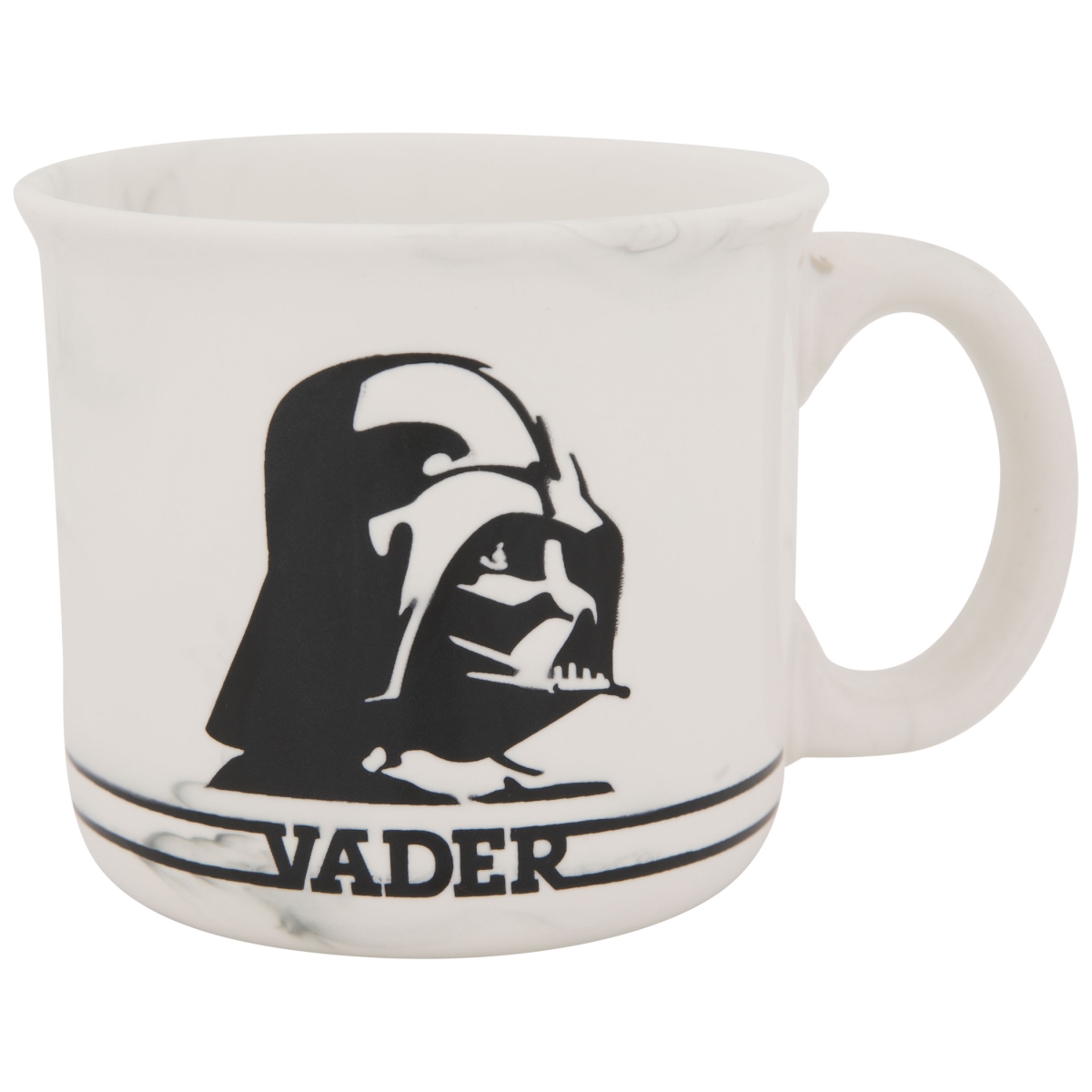 Picture of Star Wars 864294 17 oz Darth Vader Marble Ceramic Mug&#44; White
