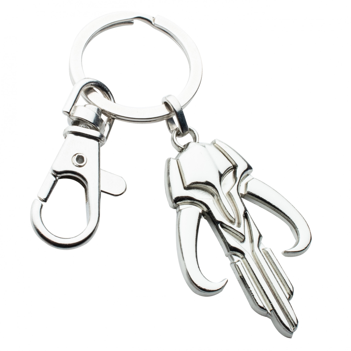 The Mandalorian Bounty Hunter Chrome Keychain