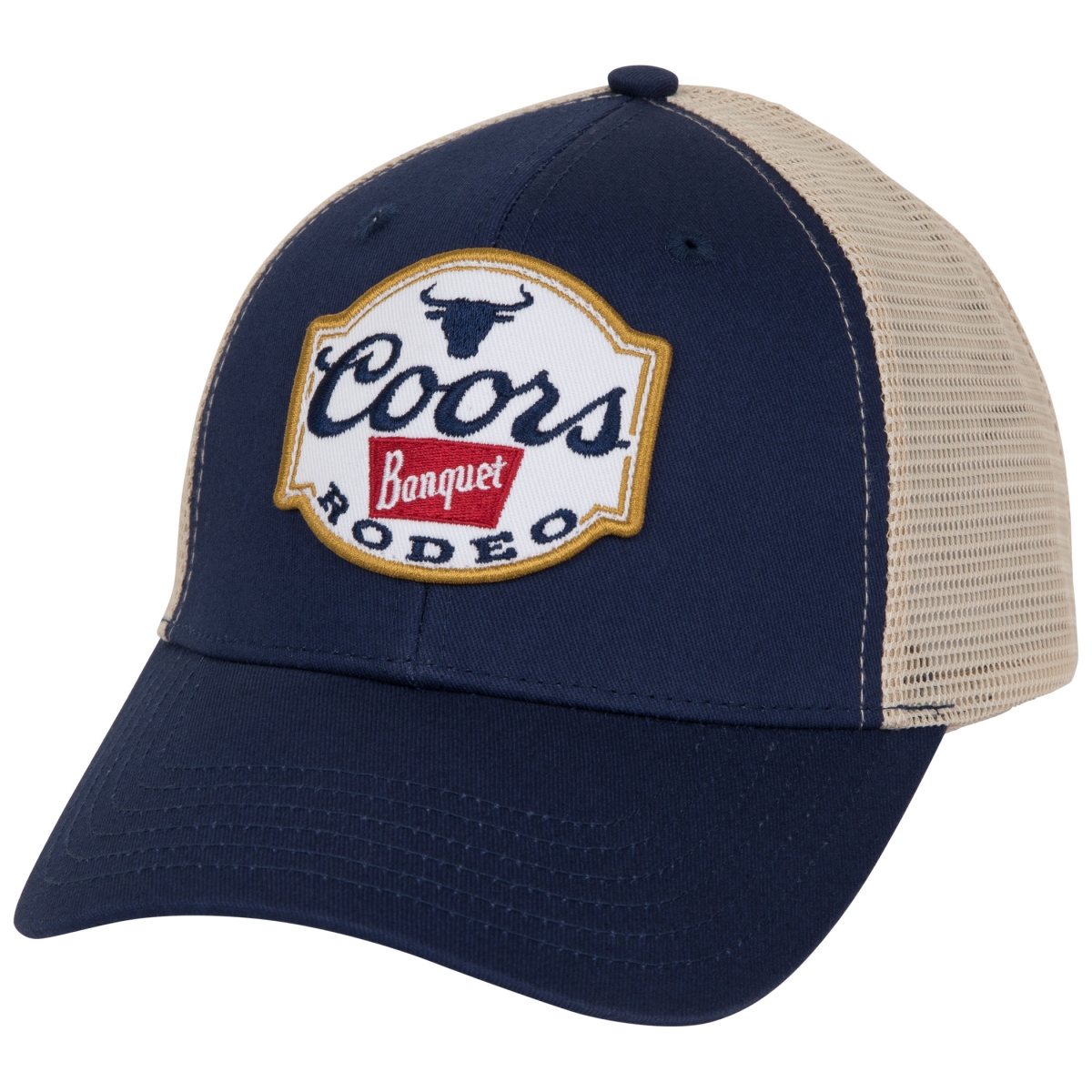 Banquet Rodeo Logo Colorway Adjustable Trucker Hat, Navy Blue