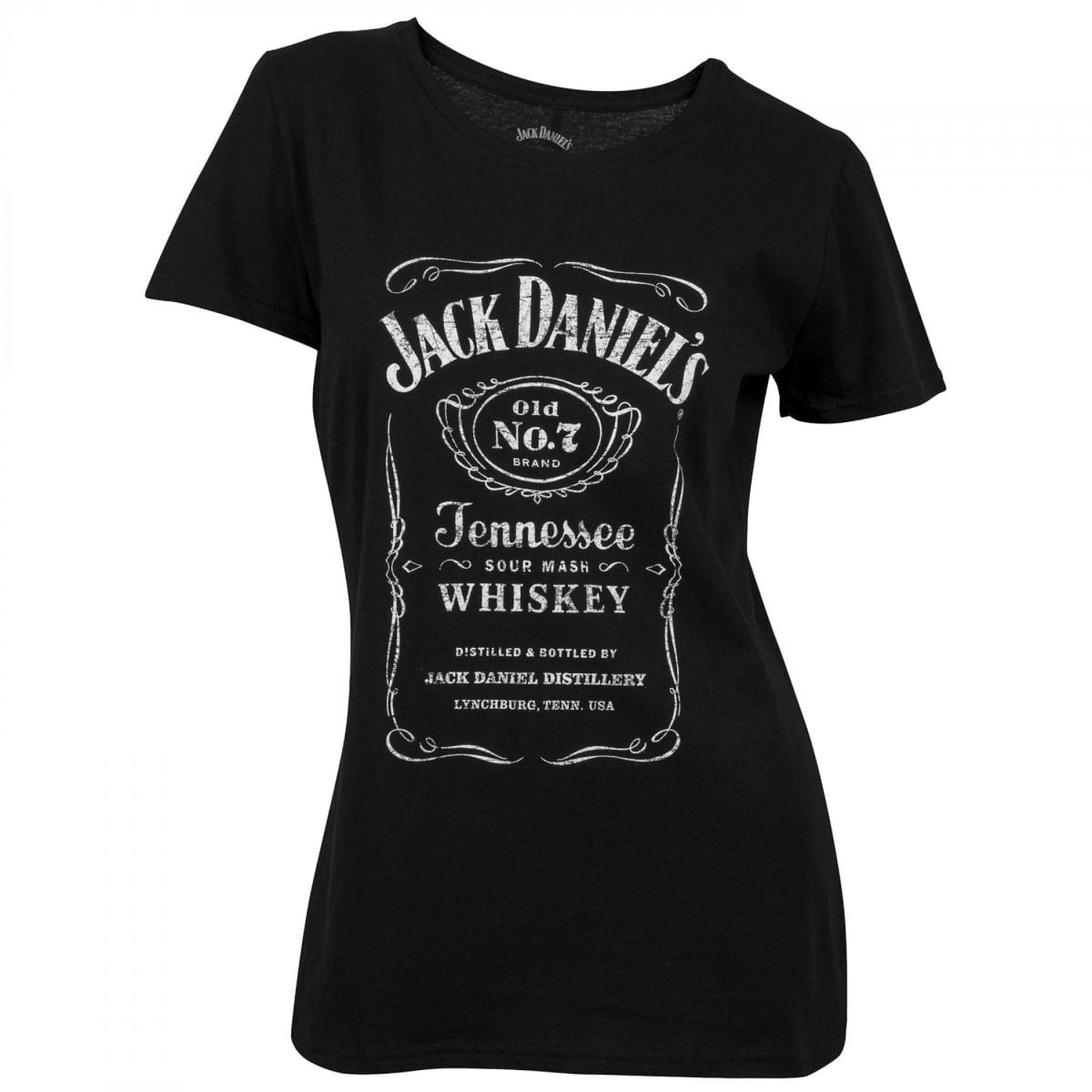 870317-medium  Label Womens T-Shirt, Black - Medium