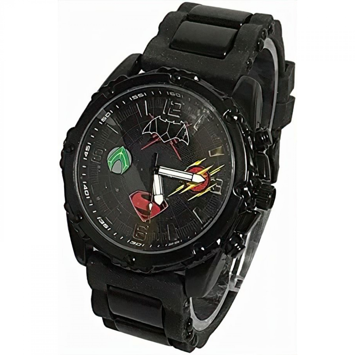 Picture of Justice League 871351 DC Justice League Logos Analog Watch&#44; Black