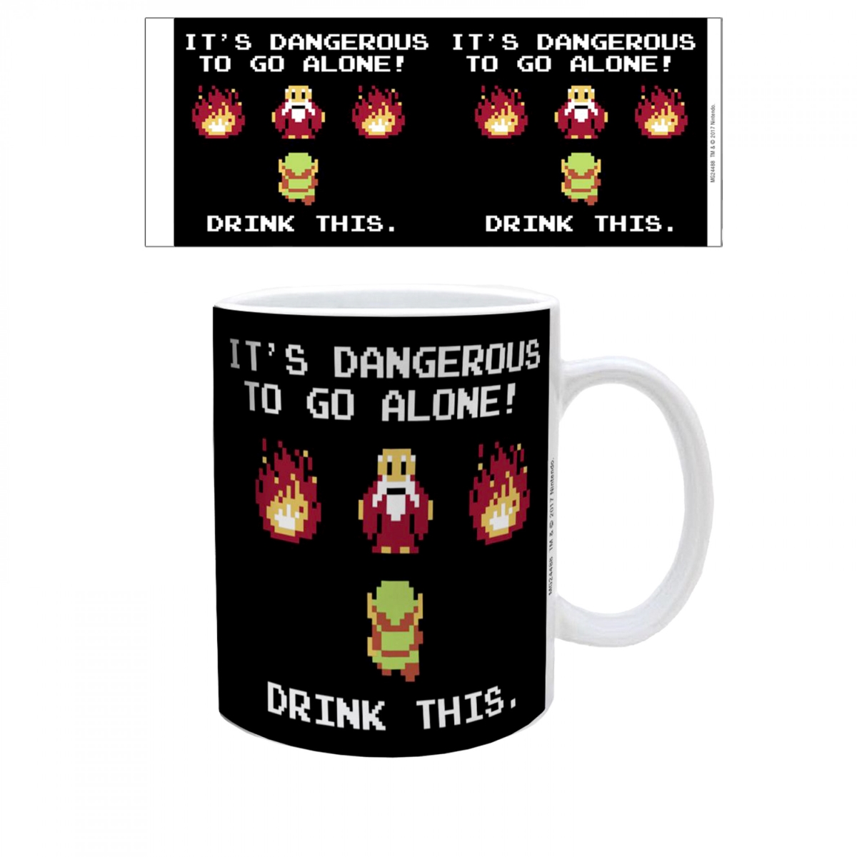 11 oz Its Dangerous to Go Alone Drink This Ceramic Mug