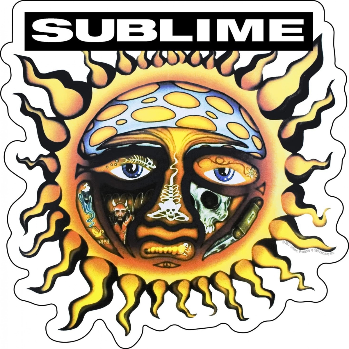 873058  Sun Logo Sticker