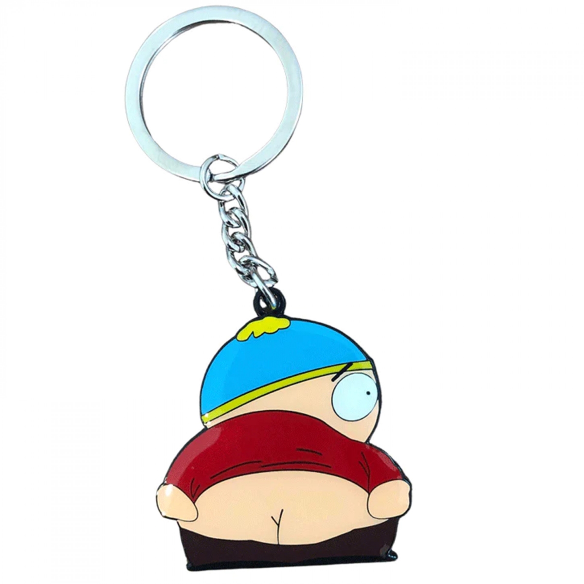 878786  Mooning Cartman Enamel Keychain, Multi Color