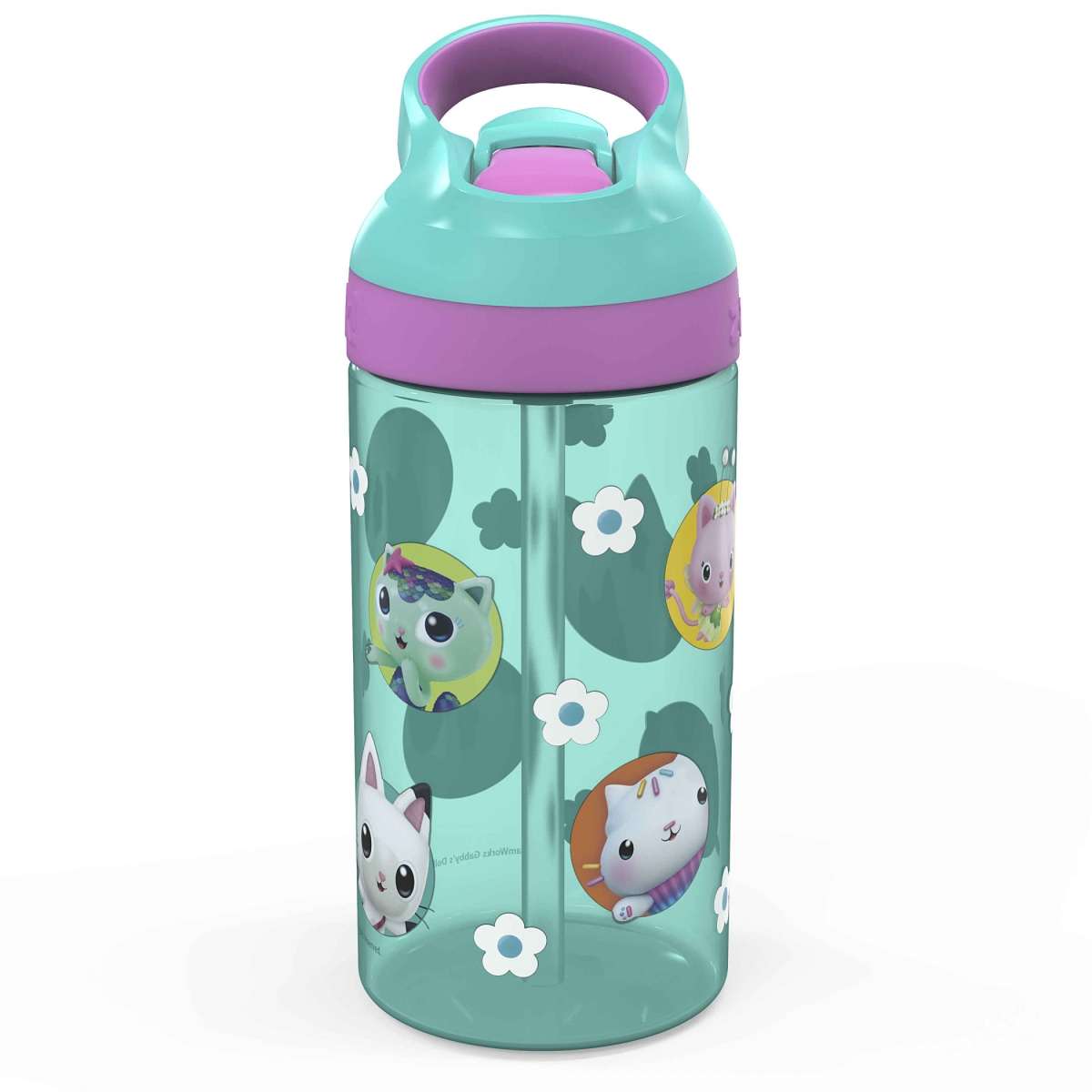 Picture of Gabbys Dollhouse 874973 16 oz Gabbys Dollhouse Reusable Plastic Water Bottle, Blue