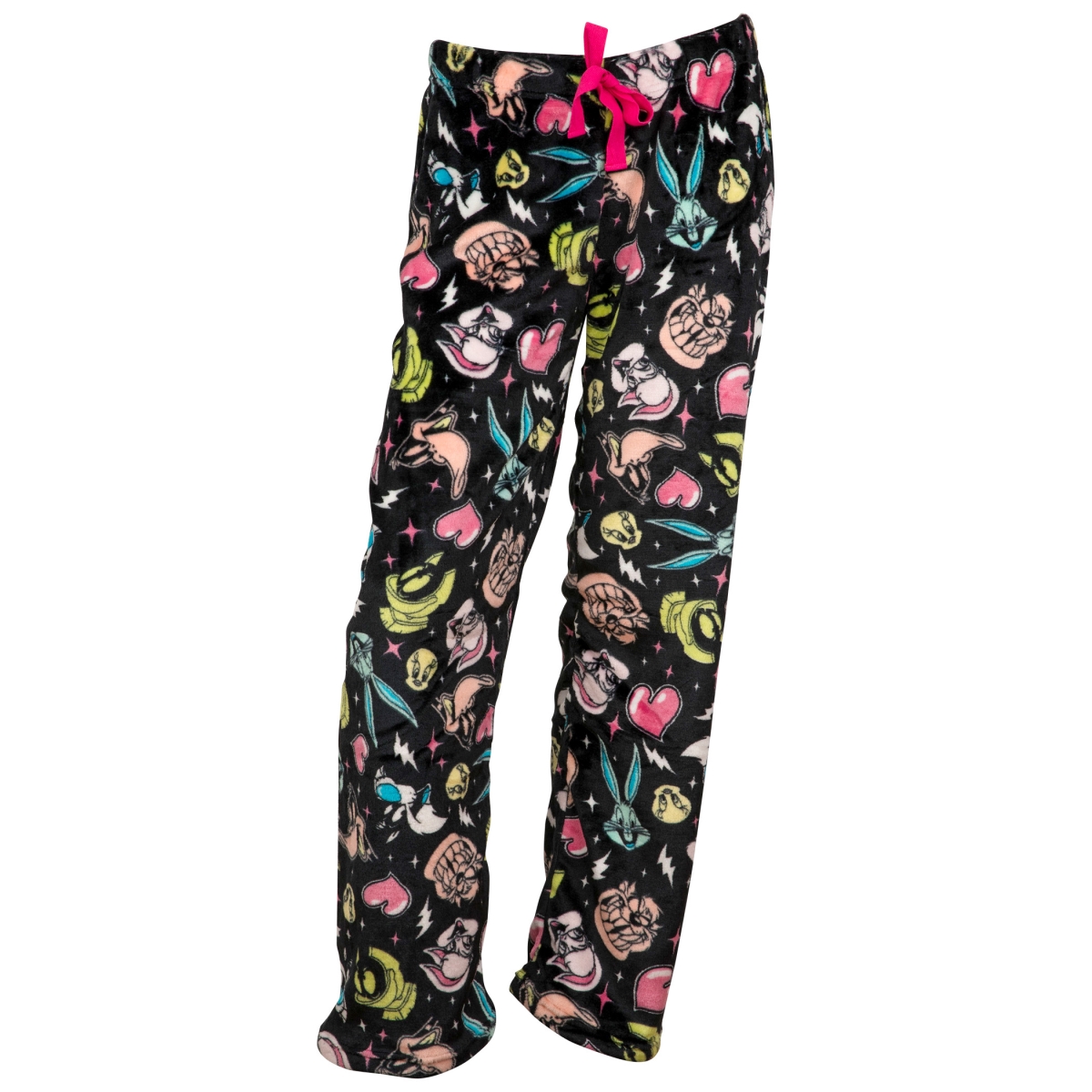 Picture of Looney Tunes 866132-large-36- Looney Tunes Color Block Characters Womens Sleep Pants&#44; Black - Large 36-38