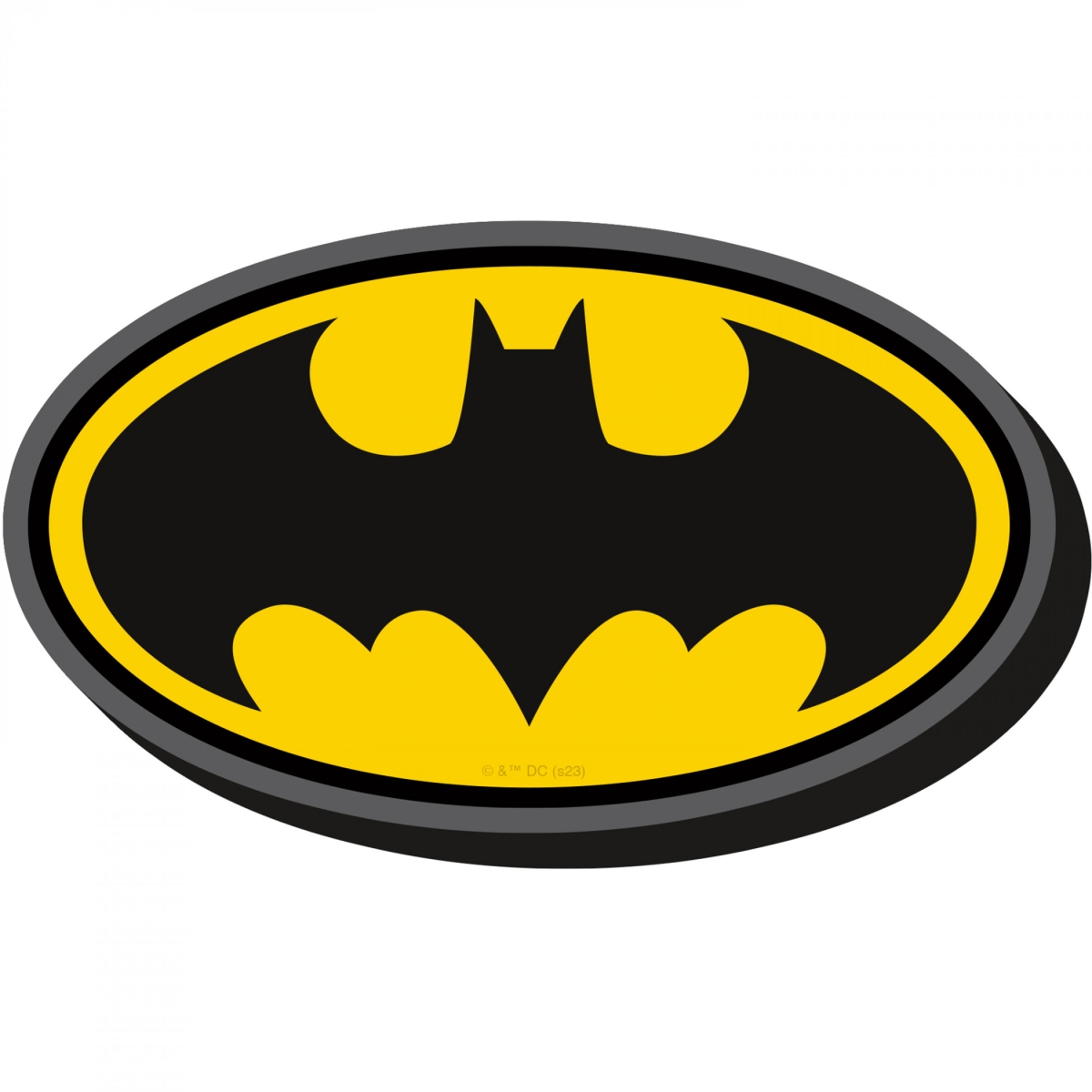 Picture of Batman 875247 Batman Classic Logo Chunky Magnet&#44; Black & Yellow
