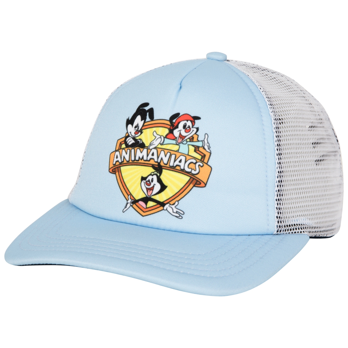 Picture of Animaniacs 872538 Animaniacs Logo Snapback Trucker Hat&#44; Blue & White
