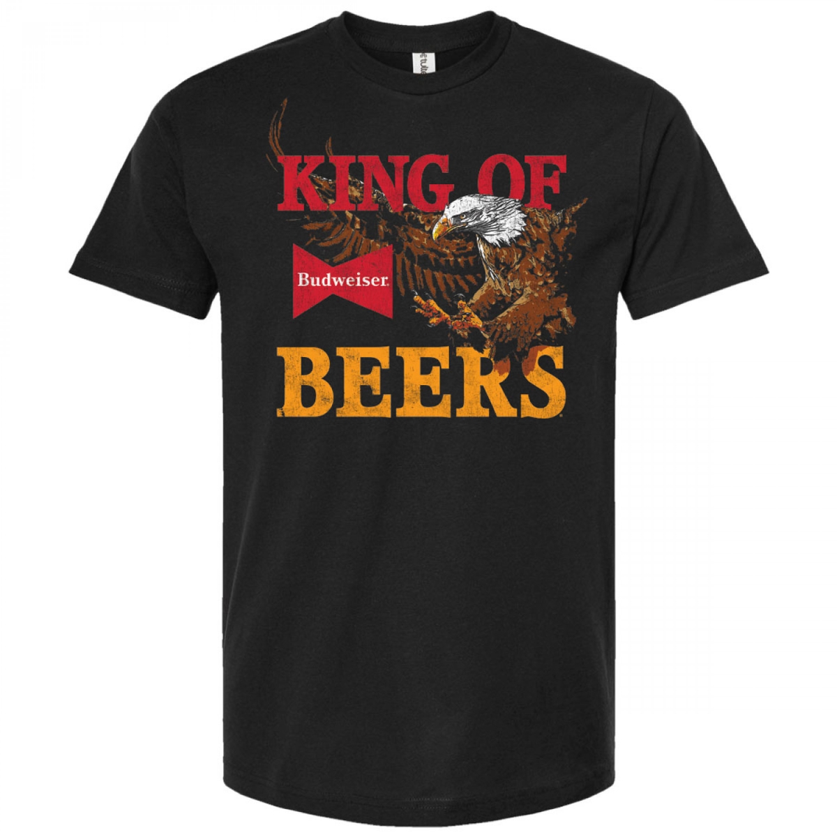 874925-large  King of Beers American Bald Eagle T-Shirt, Black - Large -  Budweiser