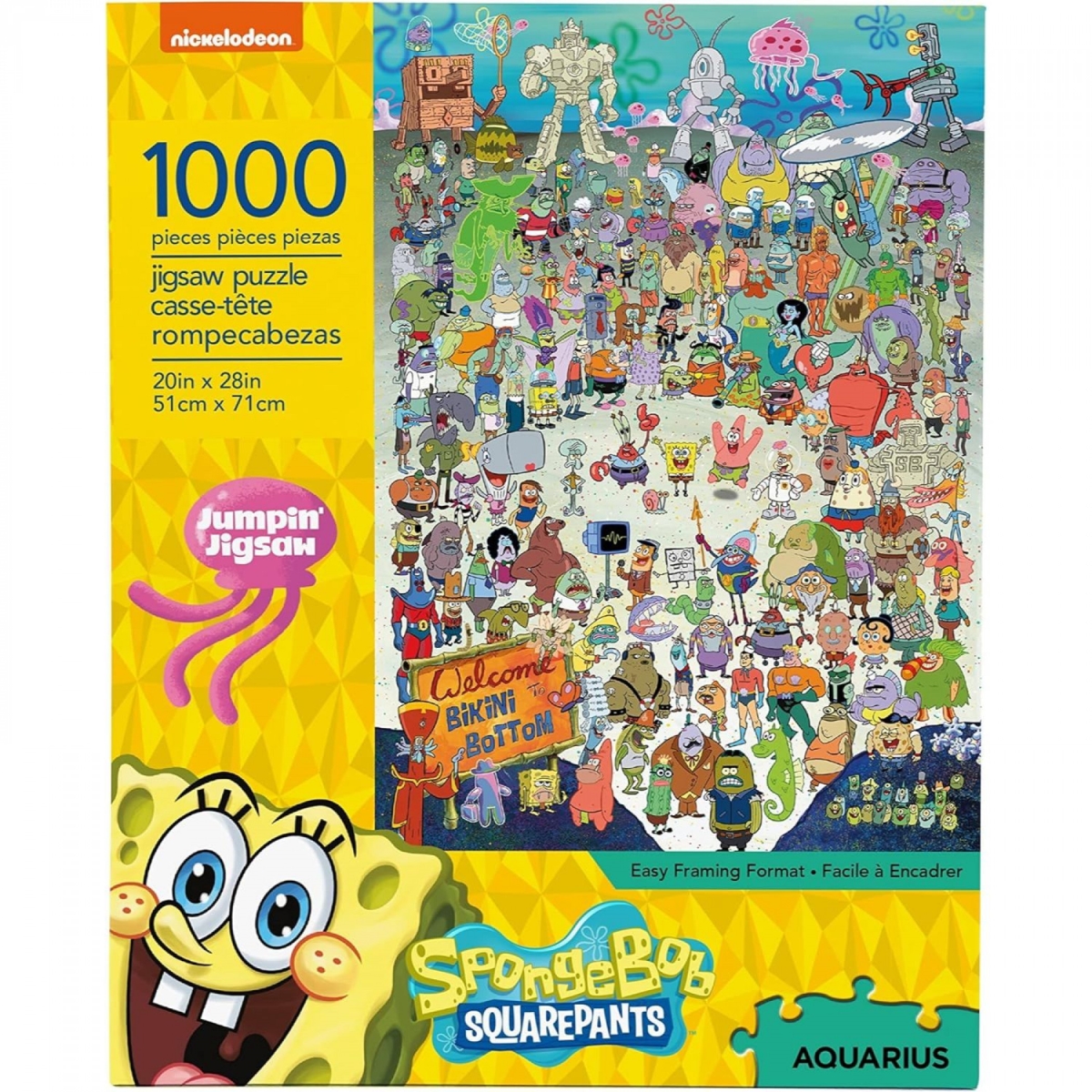 Spongebob   Cast Collage Jigsaw Puzzle, Multi Color - 1000 Piece