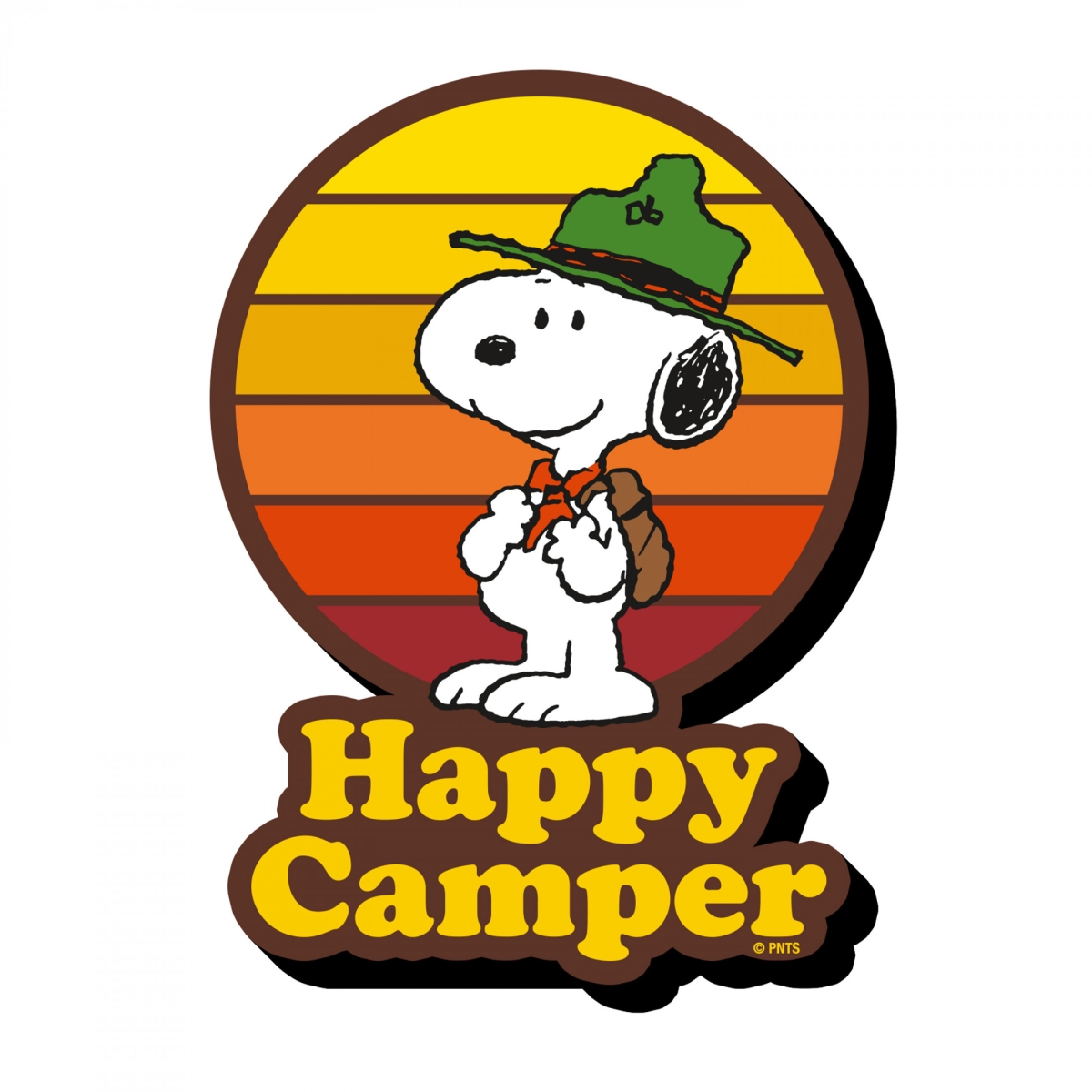 875245  Happy Camper Snoopy Chunky Magnet, Multi Color