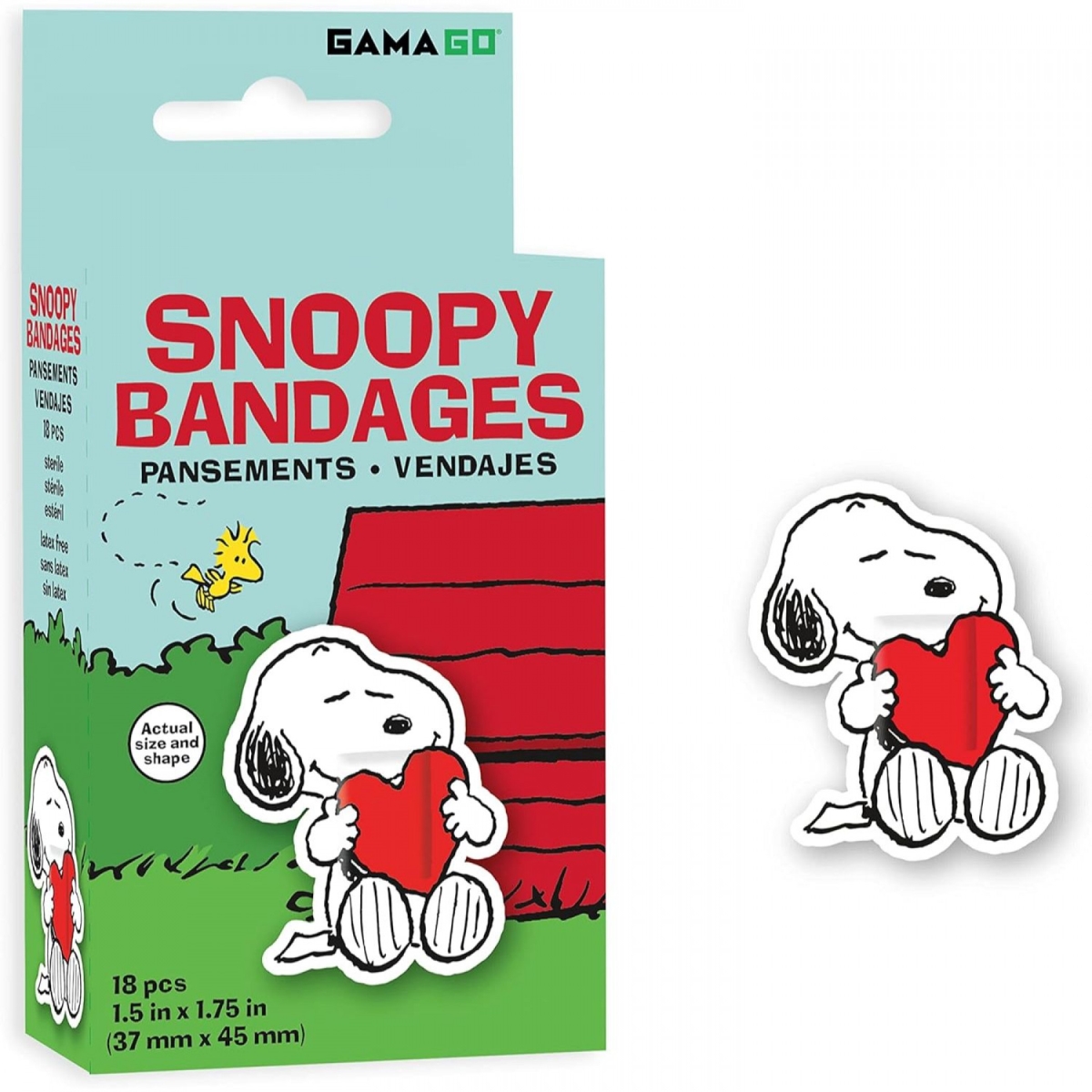 Picture of Peanuts 875252 Peanuts Snoopy Shaped Bandages