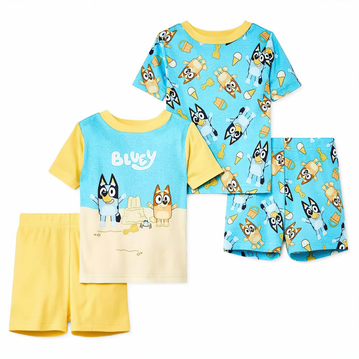 Picture of Bluey 873075-toddler3t Bluey Sand Castles Toddler Pajama Set - Toddler 3T - 4 Piece