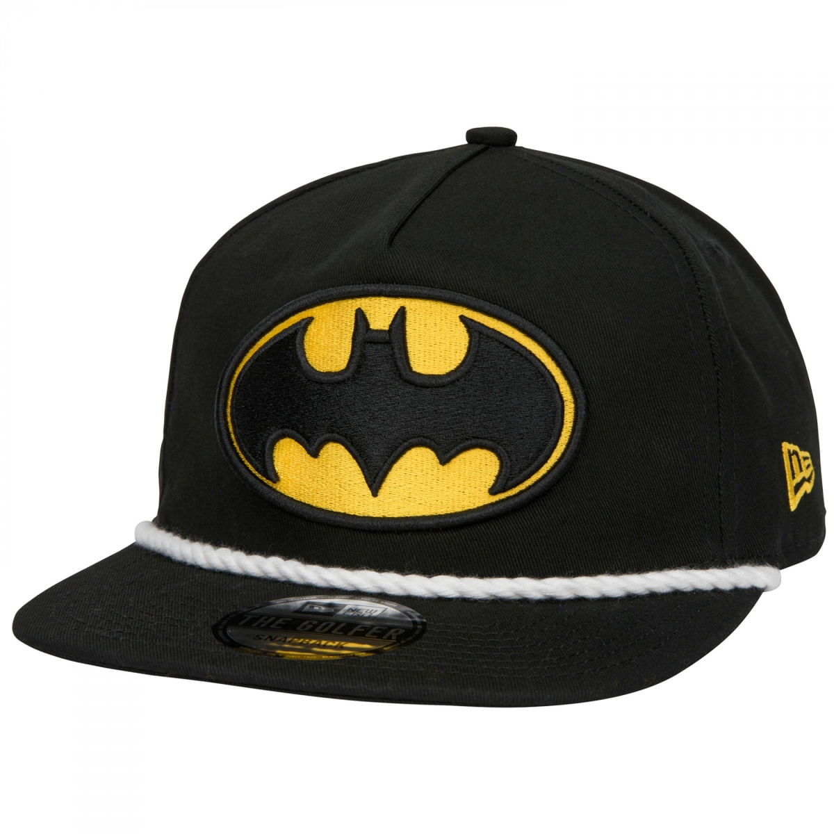 Picture of Batman 871625 Batman Classic Logo Colorway Era Adjustable Golfer Rope Hat&#44; Black