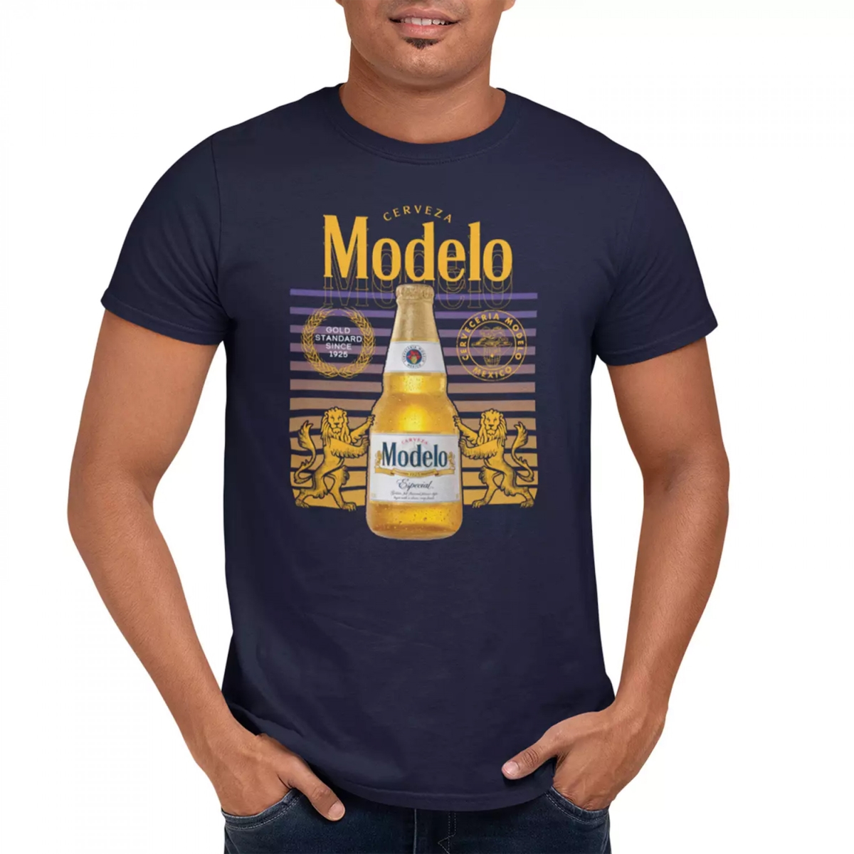 872815-xlarge  Gold Standard Vintage T-Shirt, Blue - Extra Large -  Modelo Especial