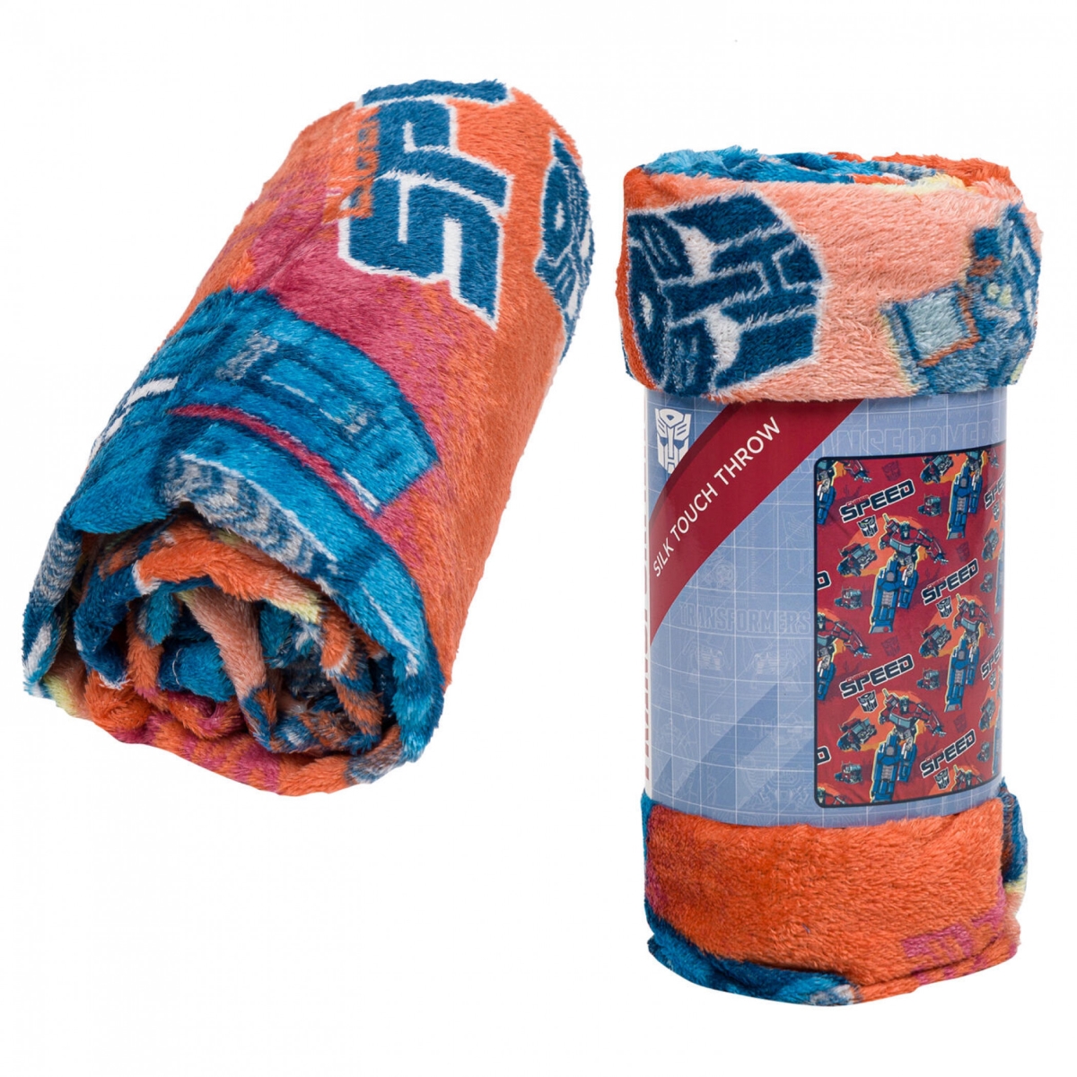 Picture of Transformers 875763 40 x 50 in. Transformers Speed Silk Touch Throw Blanket&#44; Orange
