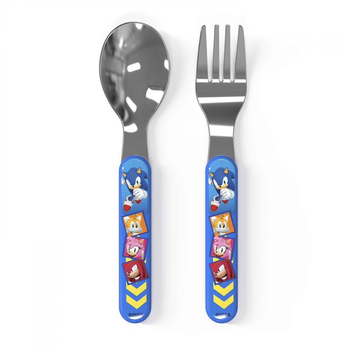 Picture of Sonic 875724 Sonic The Hedgehog & Friends Kids Fork & Spoon Set