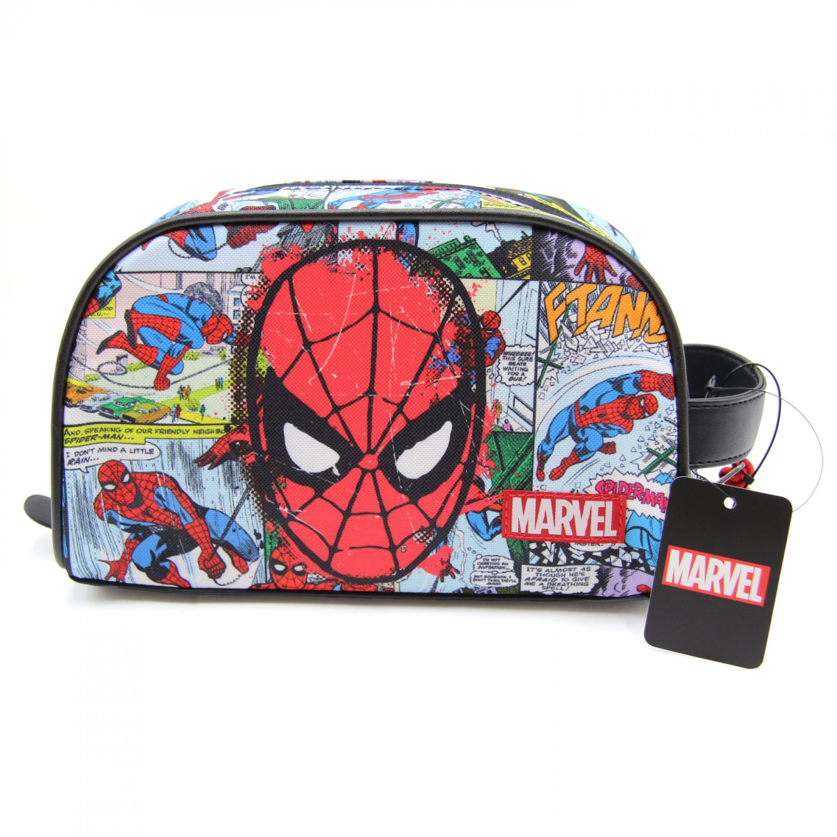 Picture of Spider-Man 870084 Spider-Man Comic Panels Dopp Wallet Kit with Bottle