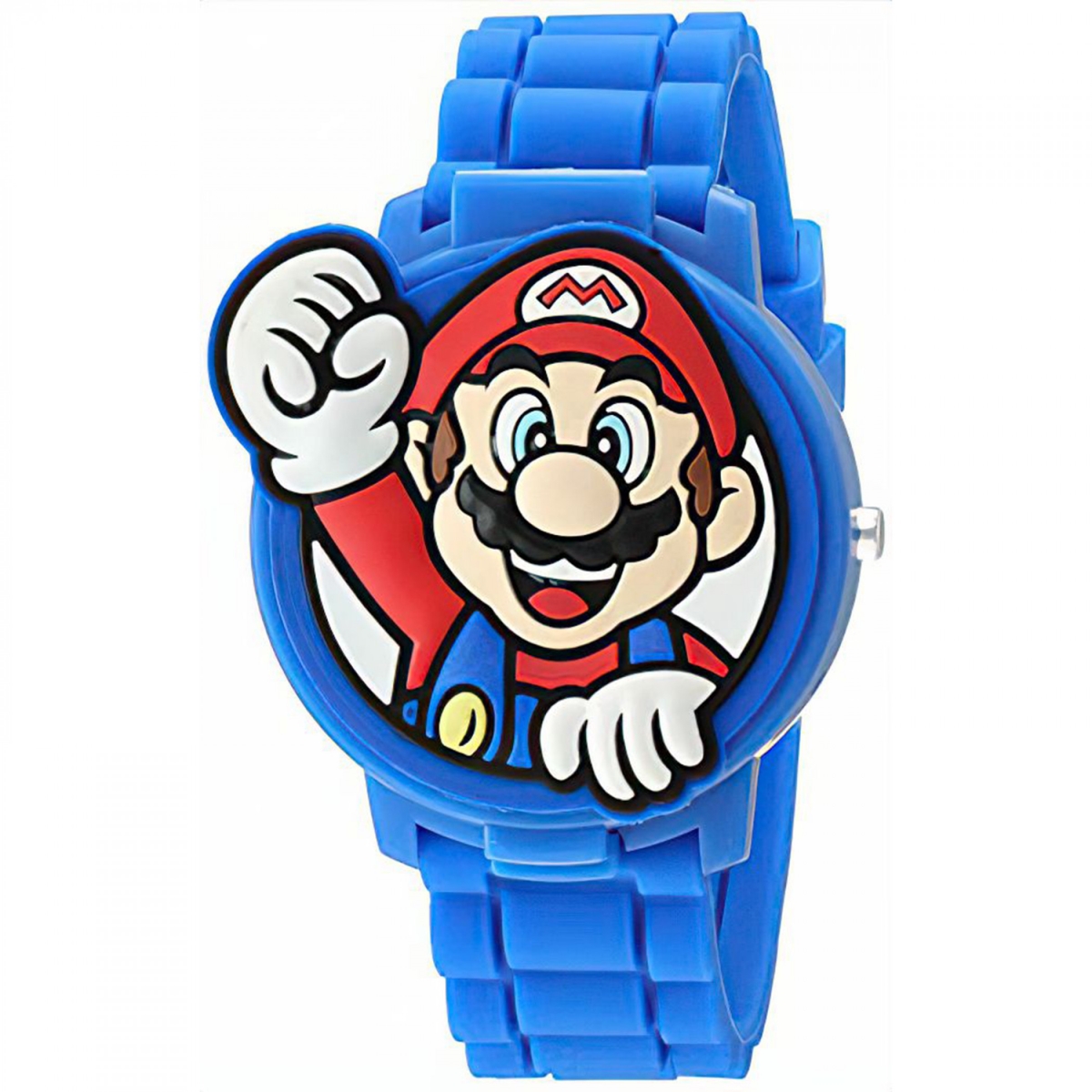 Kids Watch with 3D Mario Cover, Blue