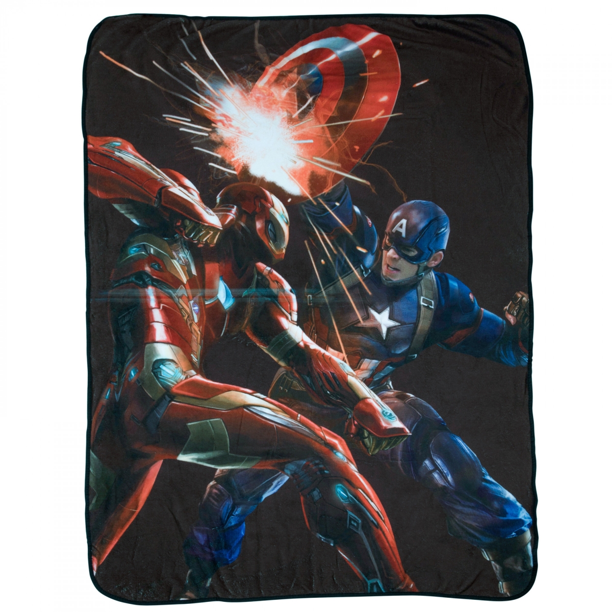 875268  Vs Iron Man Throw Blanket, Black