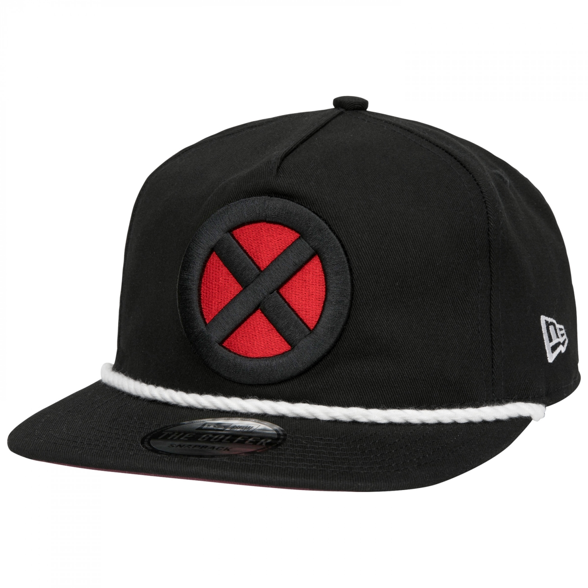 Picture of X-Men 871540 X-Men Logo Colorway Era Adjustable Golfer Rope Hat&#44; Black