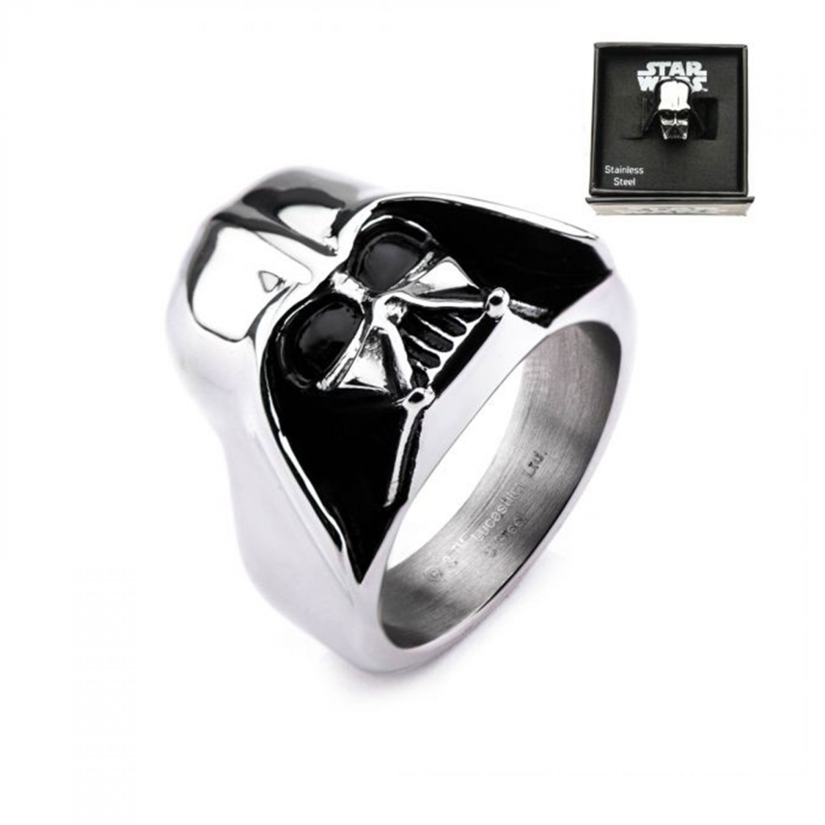 Picture of Star Wars 872494-size12 Star Wars Darth Vader Silver Helmet Ring - Size 12