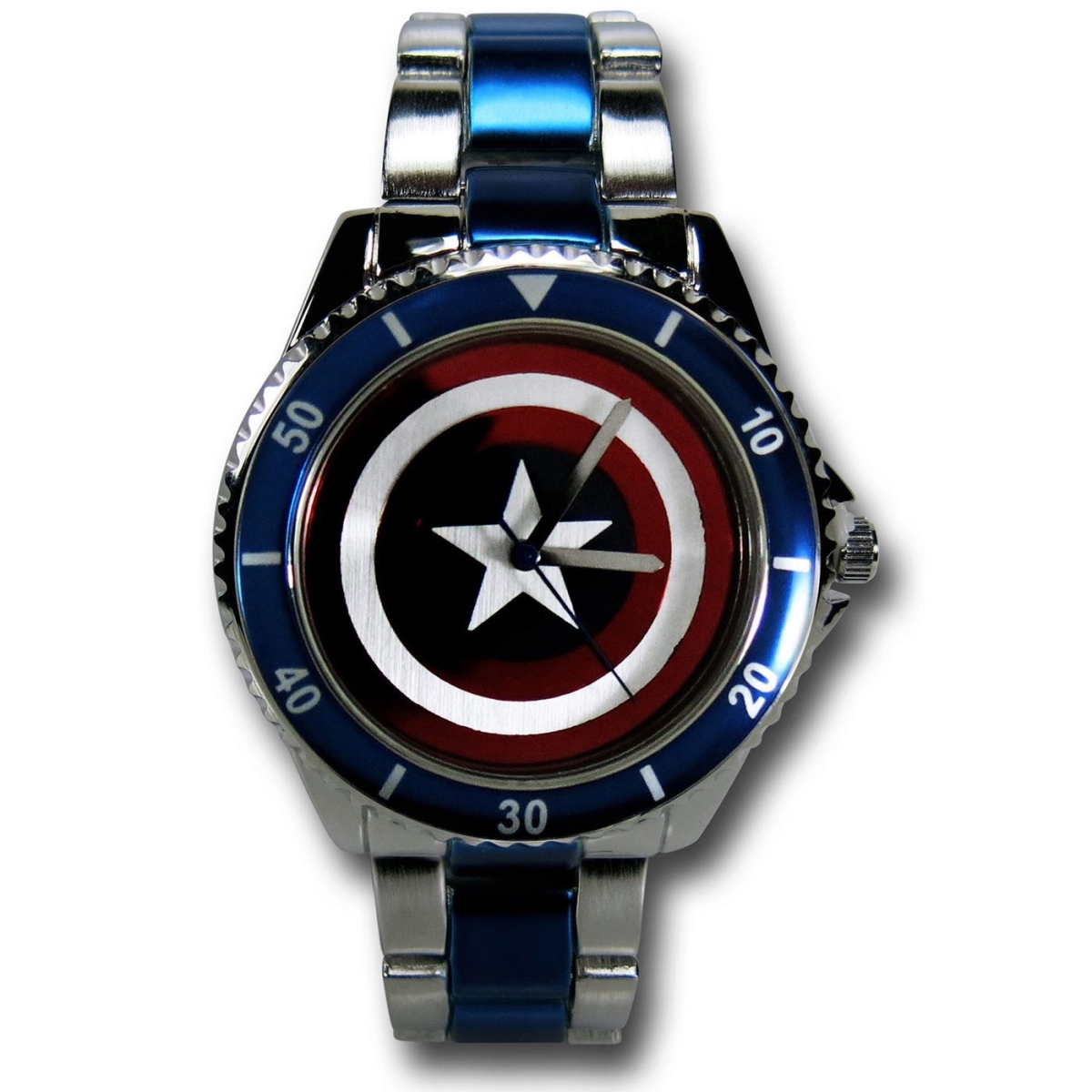 Picture of Captain America wtchcapshldstl Captain America Shield Stainless Steel Watch