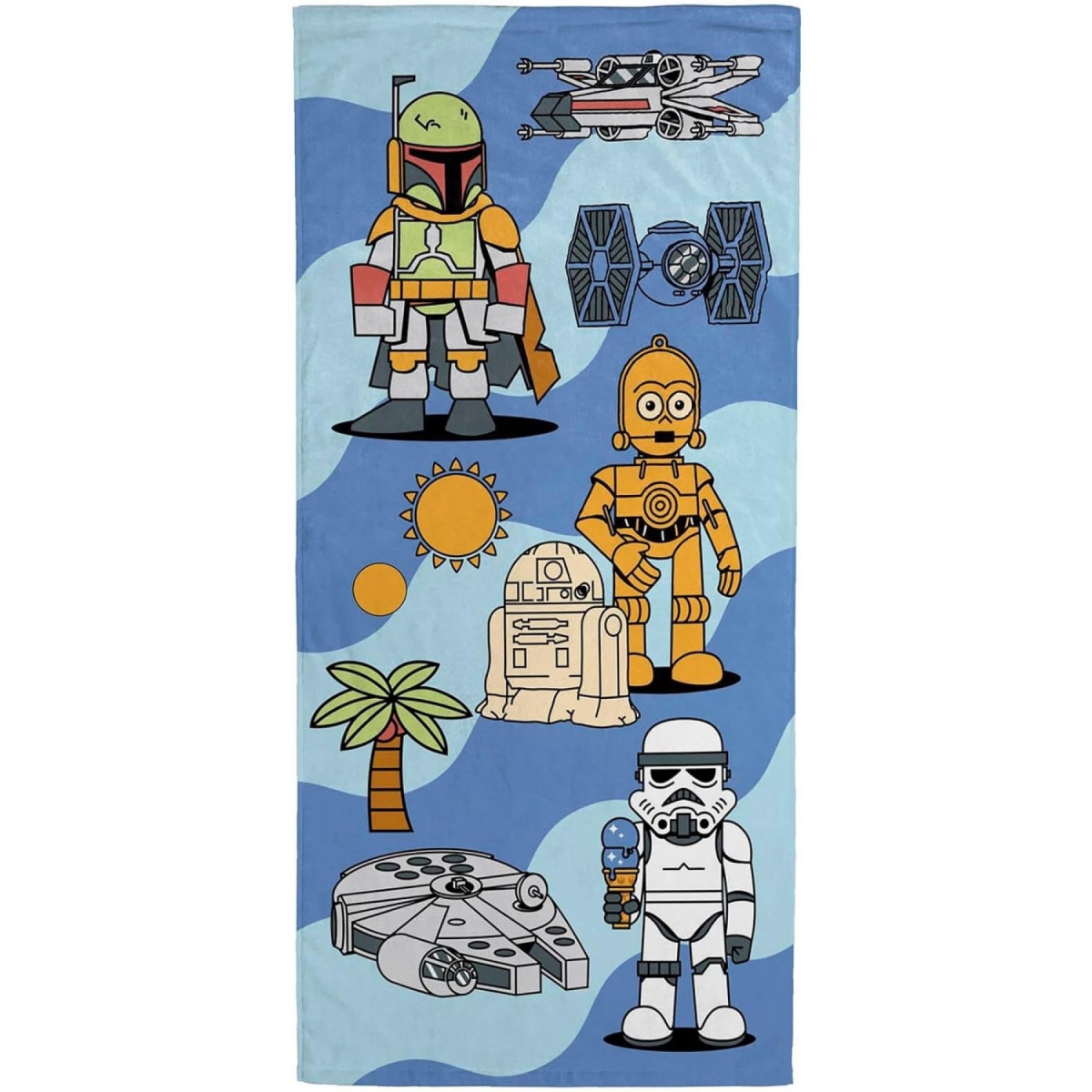 Picture of Star Wars 871042 Star Wars Beach Day Beach Towel&#44; Blue