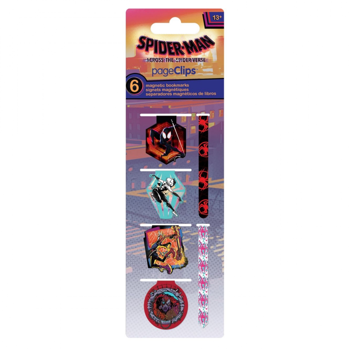 Picture of The Spider-Verse 866507 Spider-Man Across the Spider-Verse Magnetic Page Clip Bookmarks