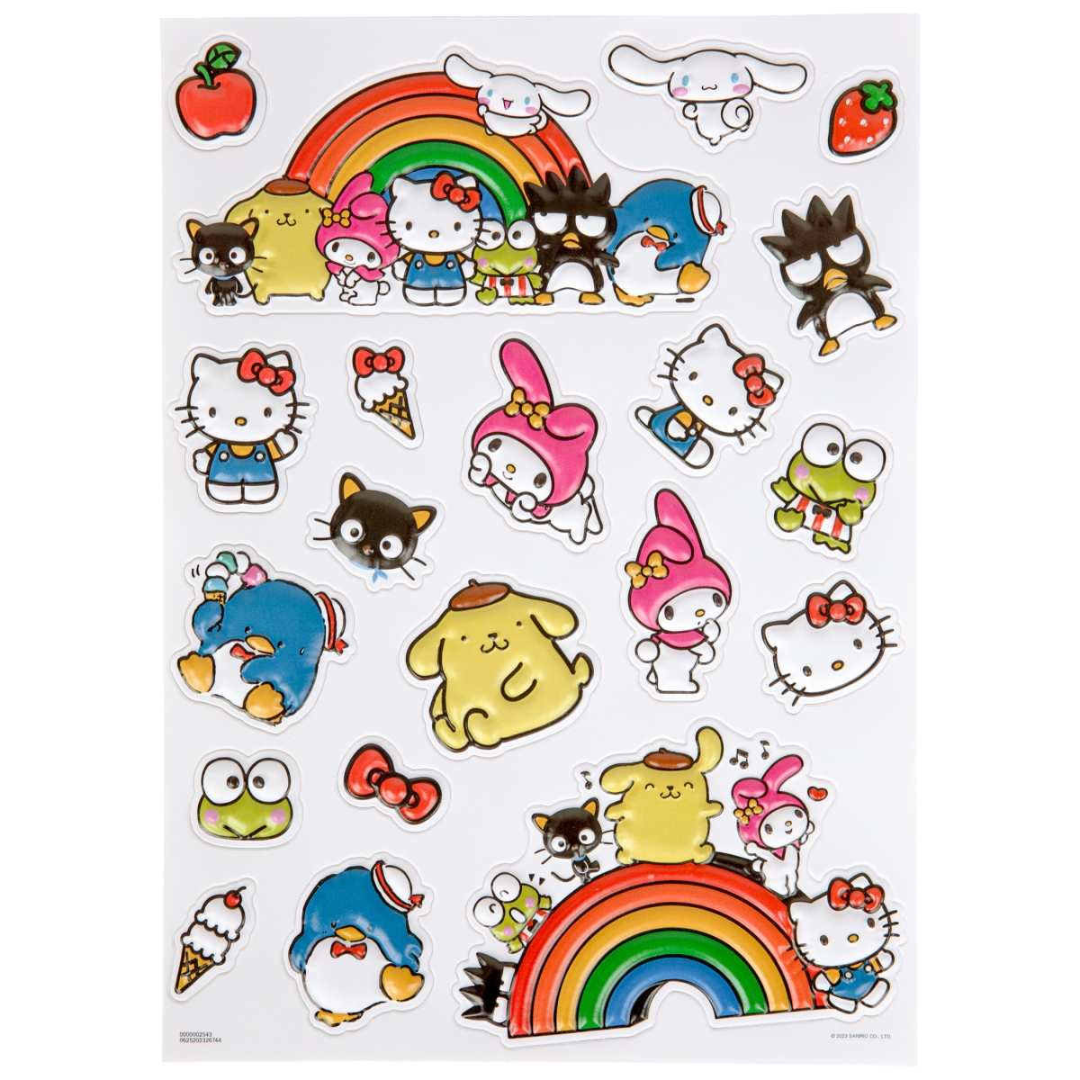 865300  & Friends Sanrio Raised Sticker Sheet
