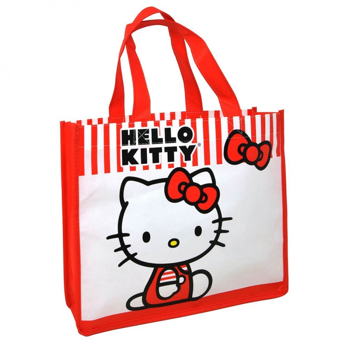 Picture of Hello Kitty 875790 Hello Kitty Striped Tote Bag