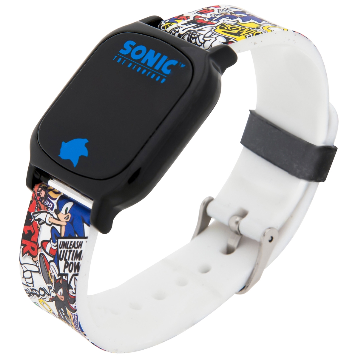 Picture of Sonic 874245 Sonic the Hedgehog Boys Automatic Watch with Silicone Strap&#44; White & Blue