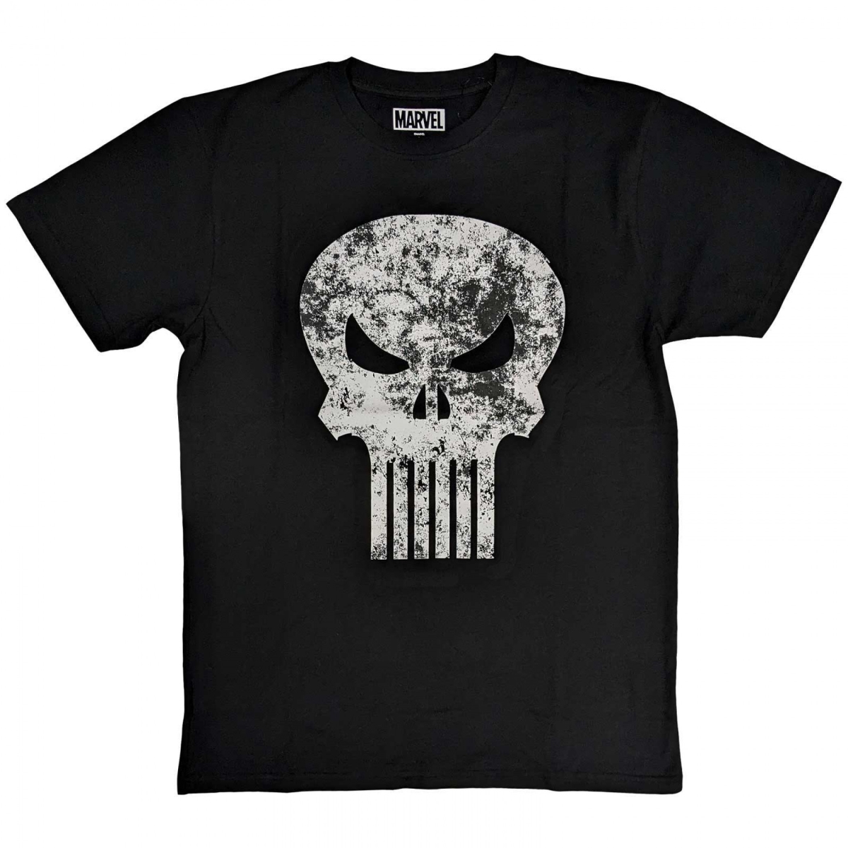 874500-large  Distressed Logo T-Shirt, Black - Large