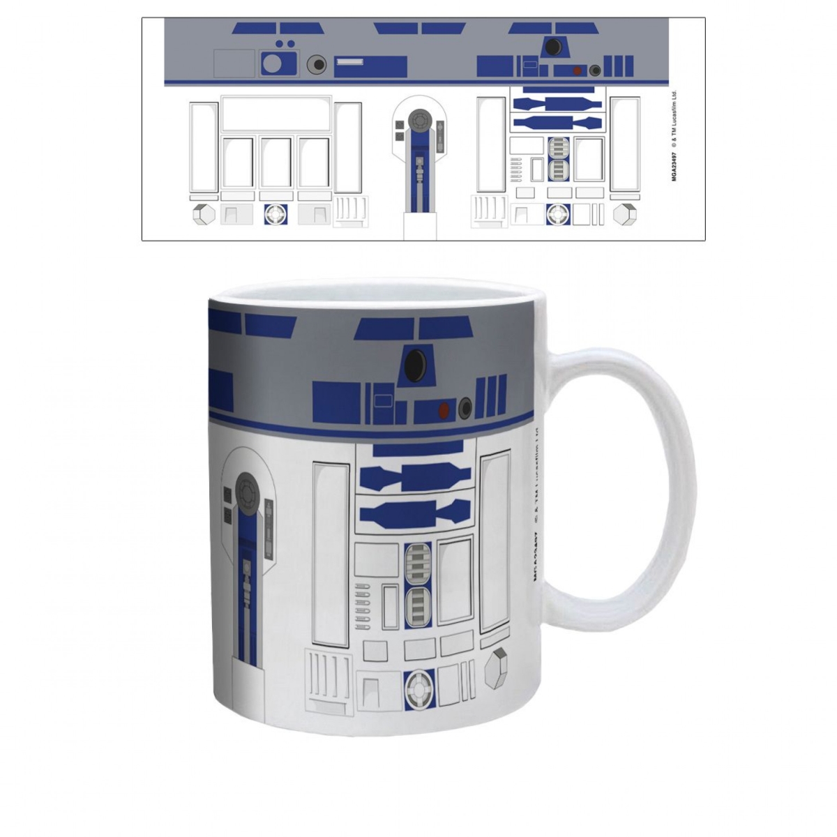Picture of Star Wars 872290 11 oz Star Wars R2-D2 Full Body Ceramic Mug&#44; White