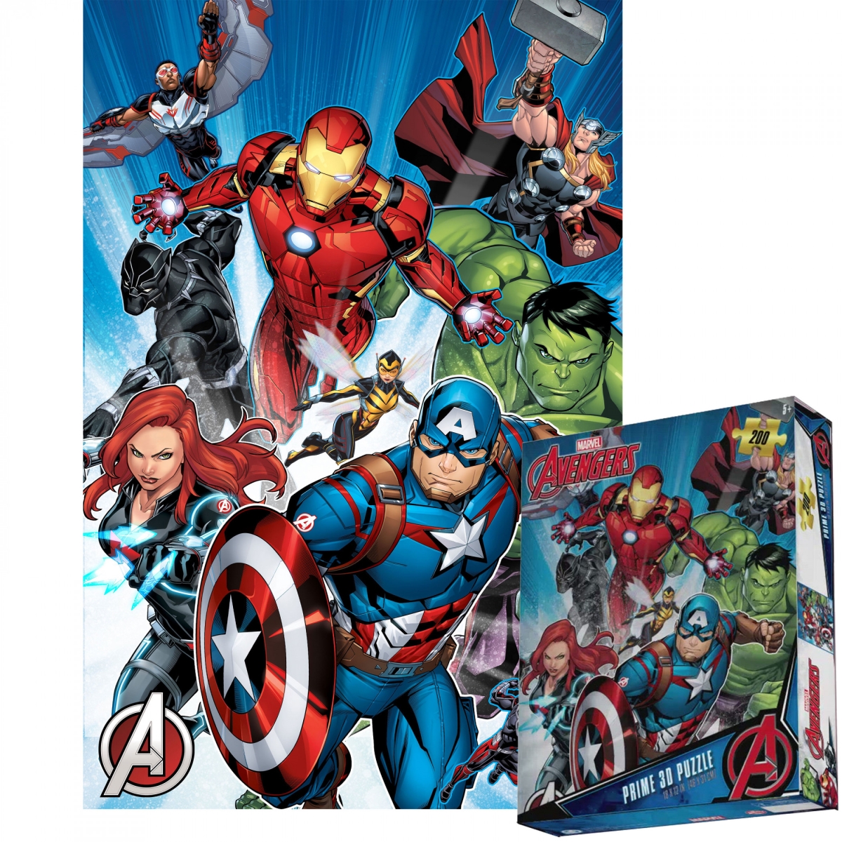 Picture of The Avengers 871990 Avengers Group Shot 3D Lenticular Jigsaw Puzzle - 200 Piece