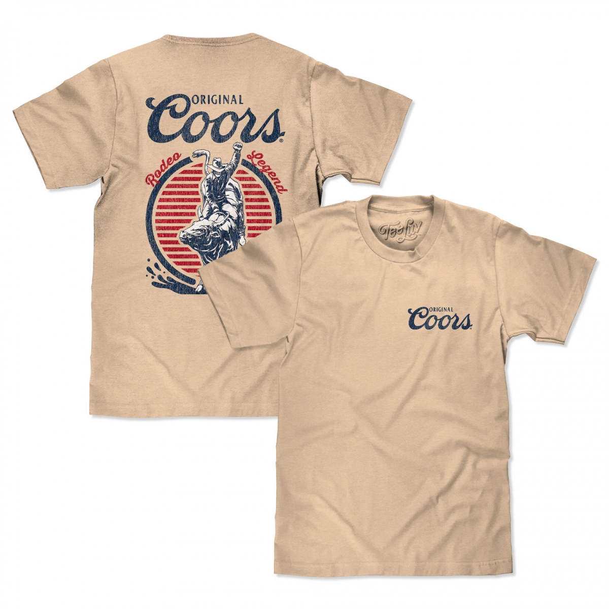875162-xlarge Men Rodeo Legend Front & Back Print T-Shirt - Extra Large