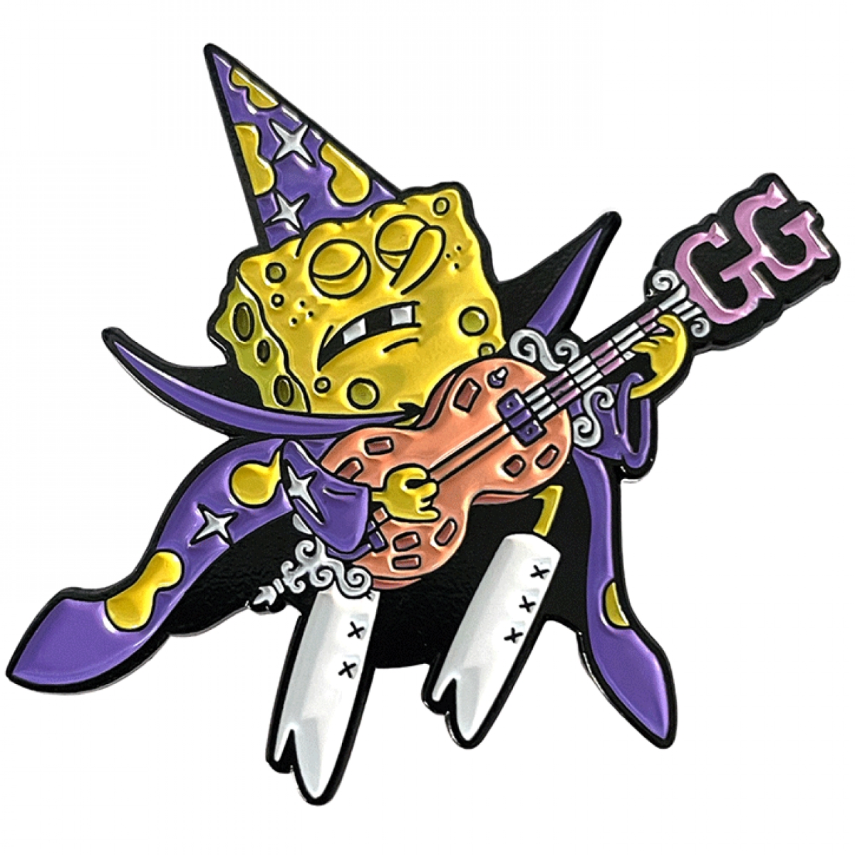 Spongebob 878785 1.75 in.  Goofy Goober Wizard Enamel Pin, Multi Color