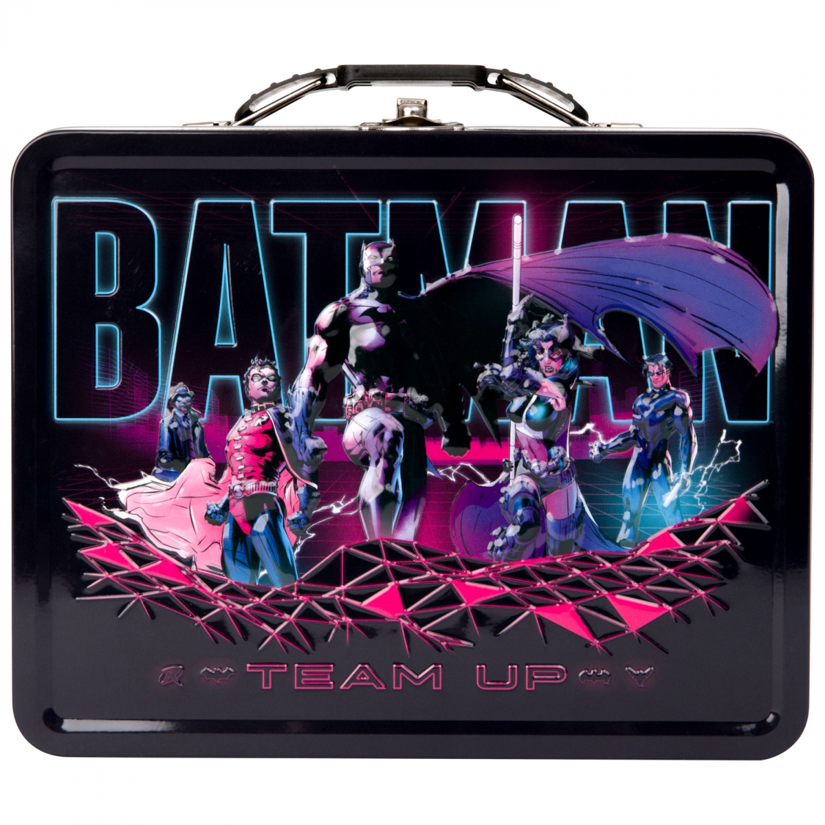 Picture of Batman 860933 Batman Neon Outrun Tin Lunchbox