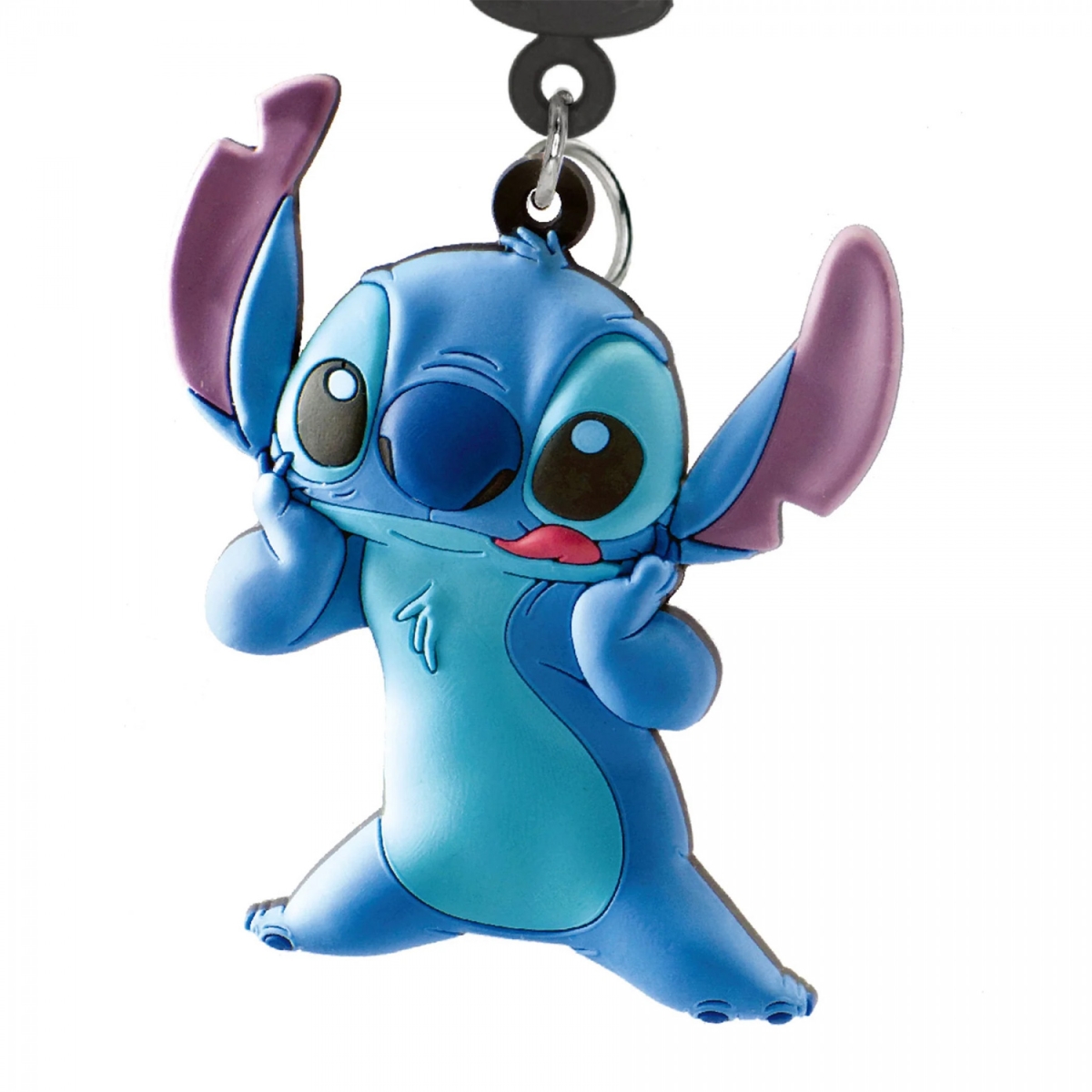 870920 Soft Touch Bag Clip Keychain, Blue