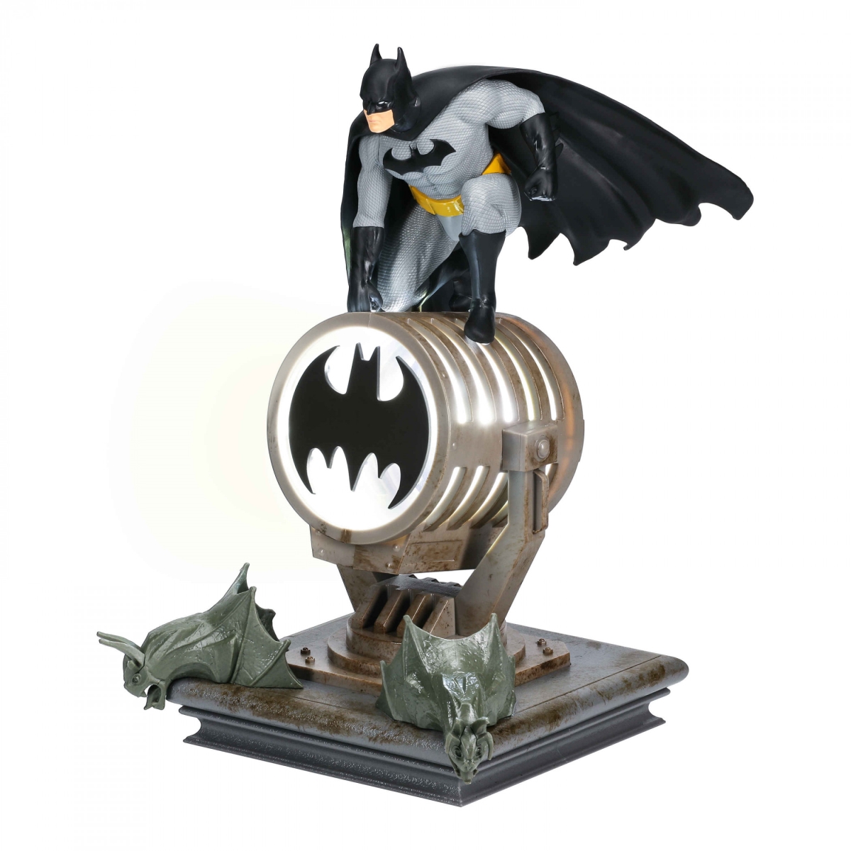 Picture of Batman 875357 Bat Signal Figurine Light&#44; Gray & Black