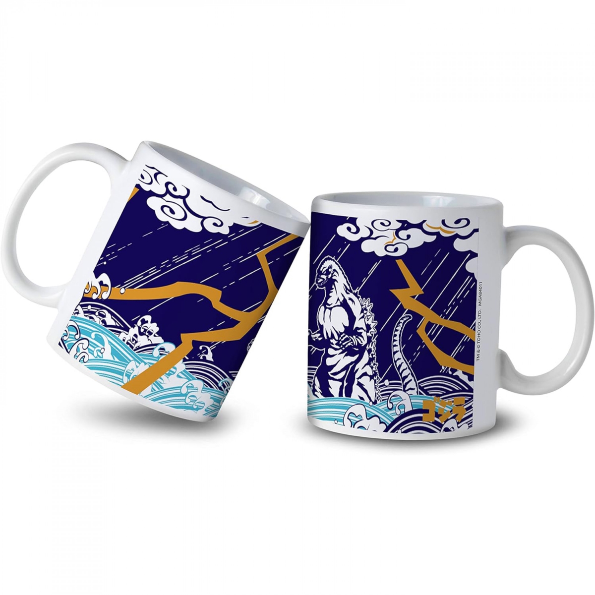 11 oz Ocean Lightning Ceramic Mug, Multi Color