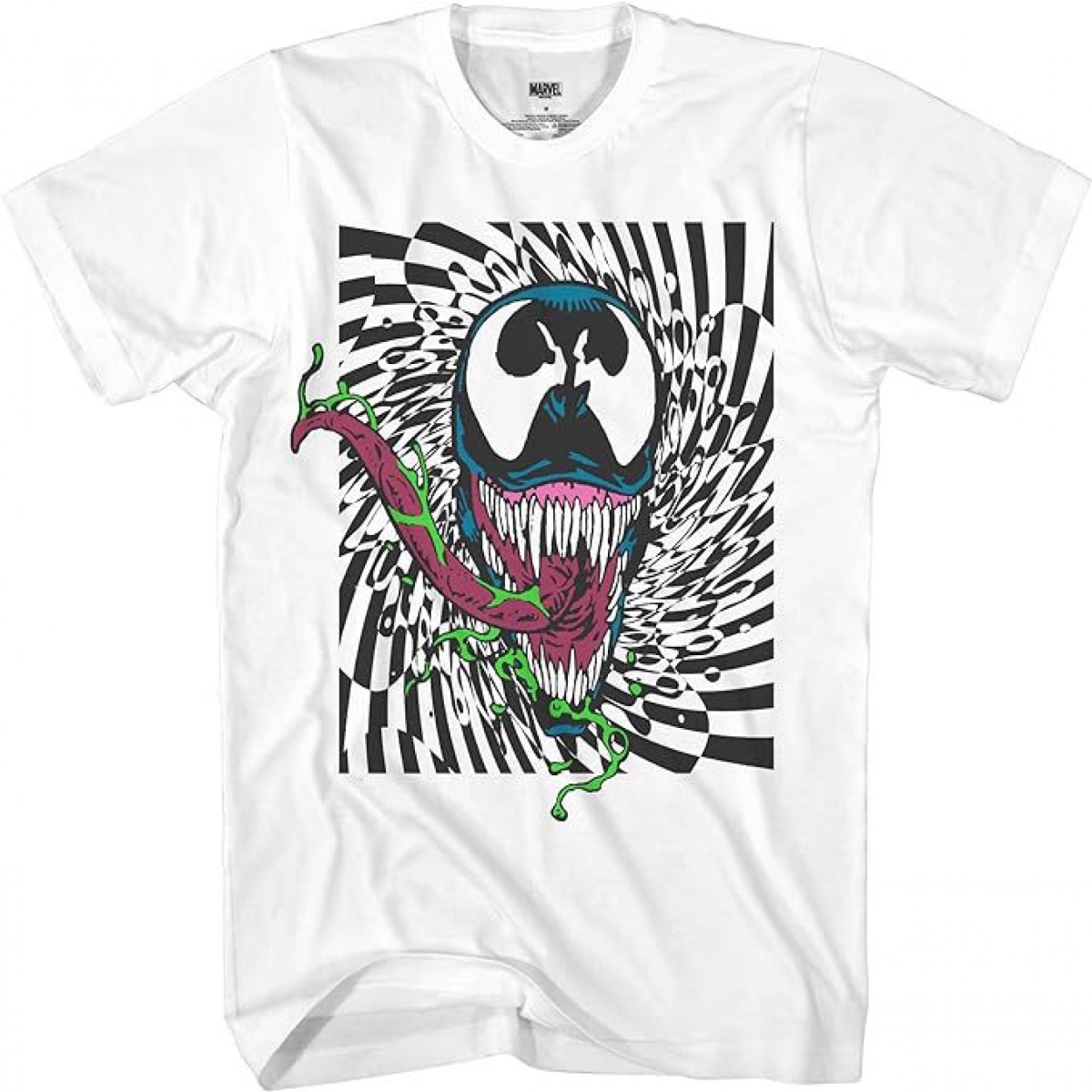 879169-large Retro Illusion T-Shirt for Mens, White - Large