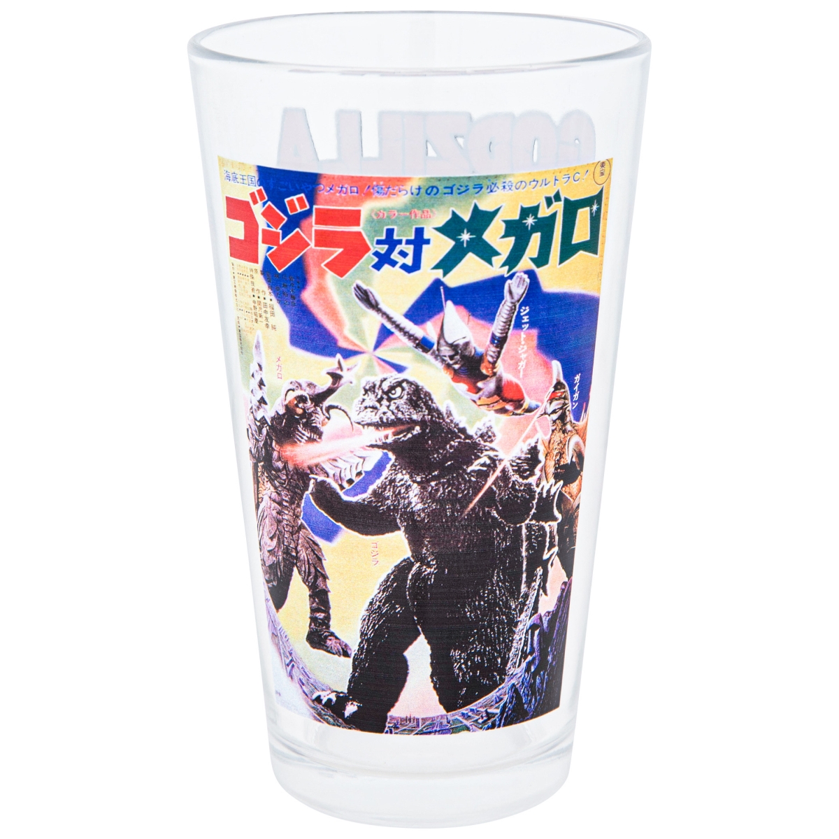 Picture of Godzilla 875721 16 oz Vs Gigan Poster Pint Glass, Clear