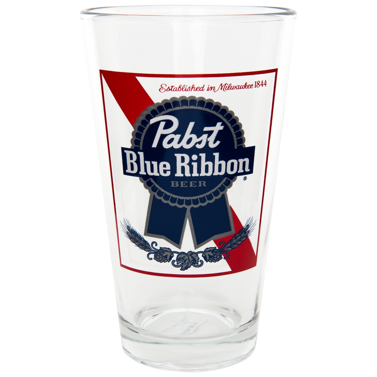 Picture of Pabst Blue Ribbon PBR 880918 16.9 oz Logo Pint Glass, Clear