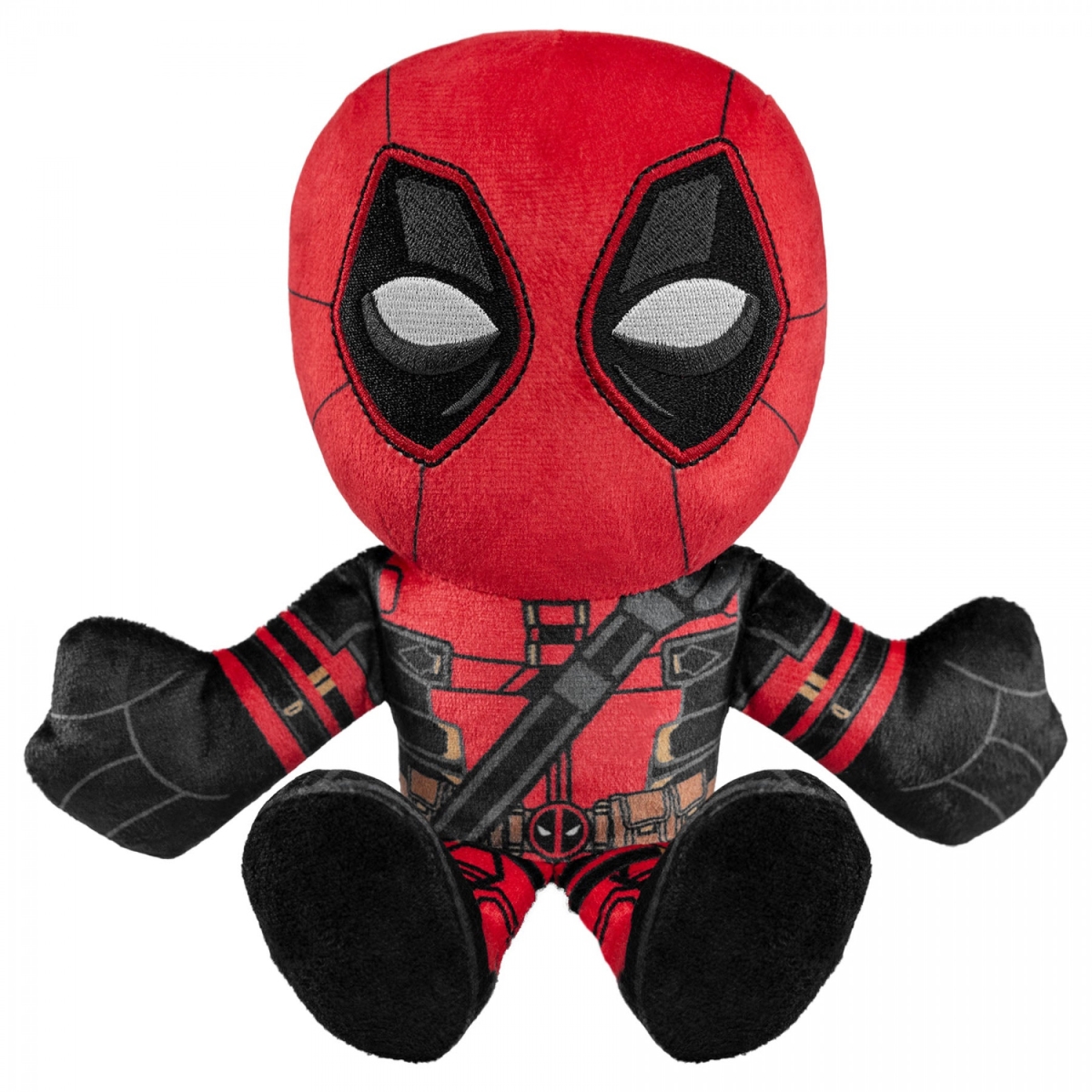 8 in. Kuricha Sitting Plush Doll, Red & Black