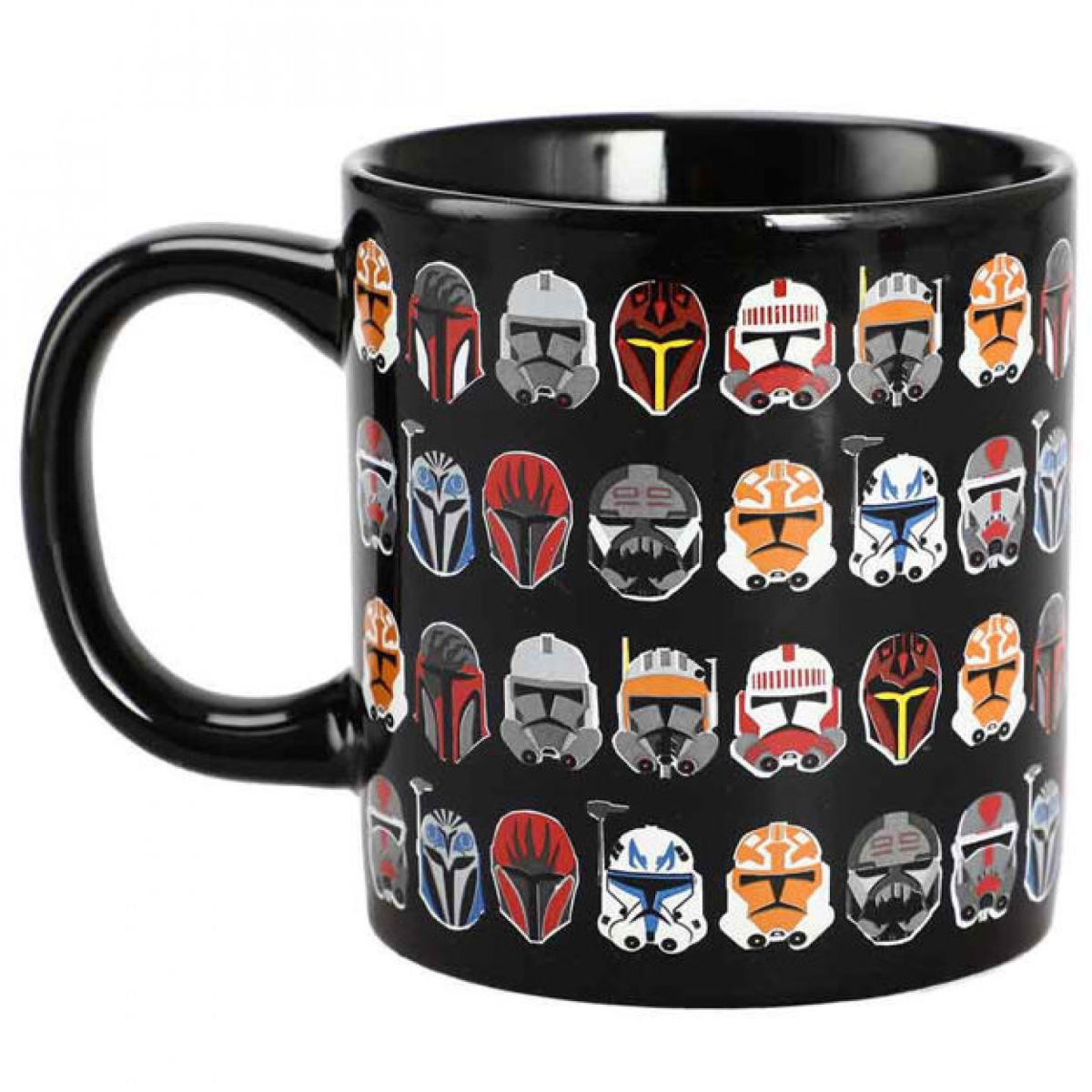 Picture of Star Wars 883959 16 oz Helmets Ceramic Mug, Black