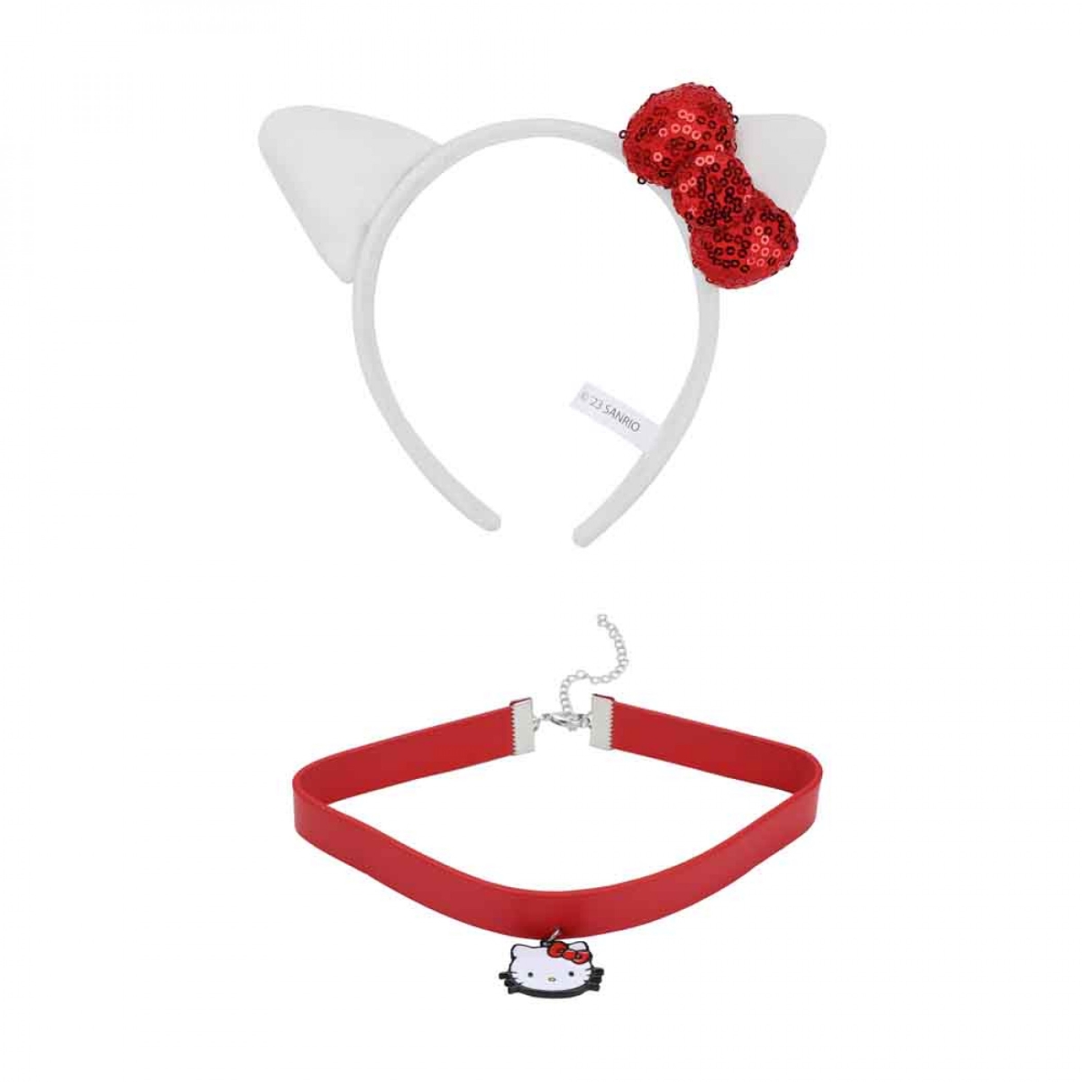881215 Cosplay Choker & Headband Set, Multi Color