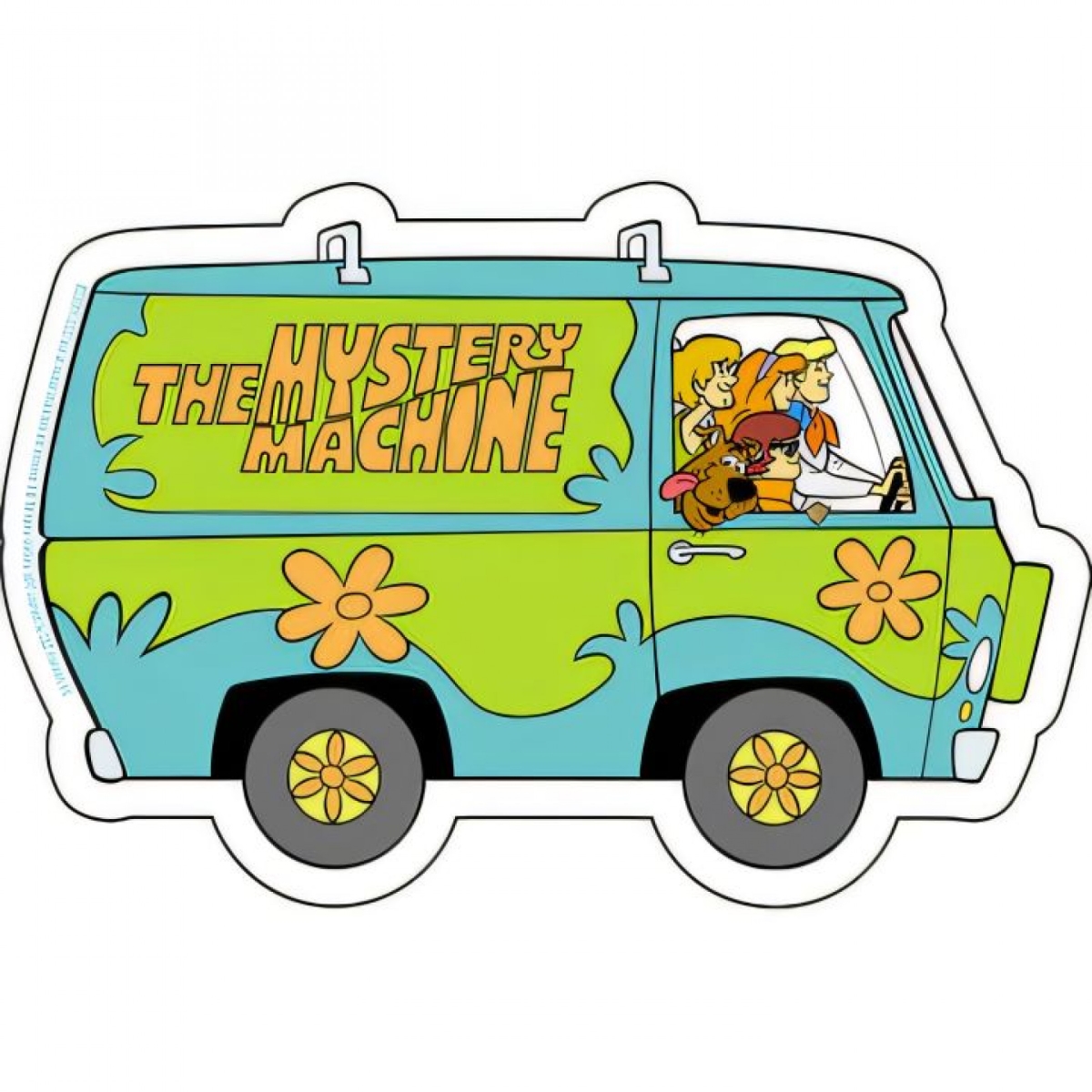 Scooby Doo 879815 The Mystery Machine Classic Sticker, Multi Color