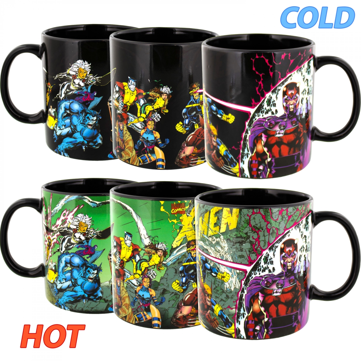 Picture of X-Men 872777 15 oz No.1 Cover by Jim Lee Heat Changing Mug