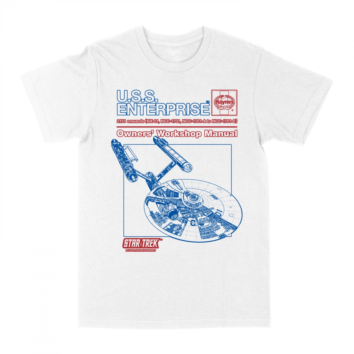 879601-large U.S.S. Enterprise Workshop Manual T-Shirt - Large